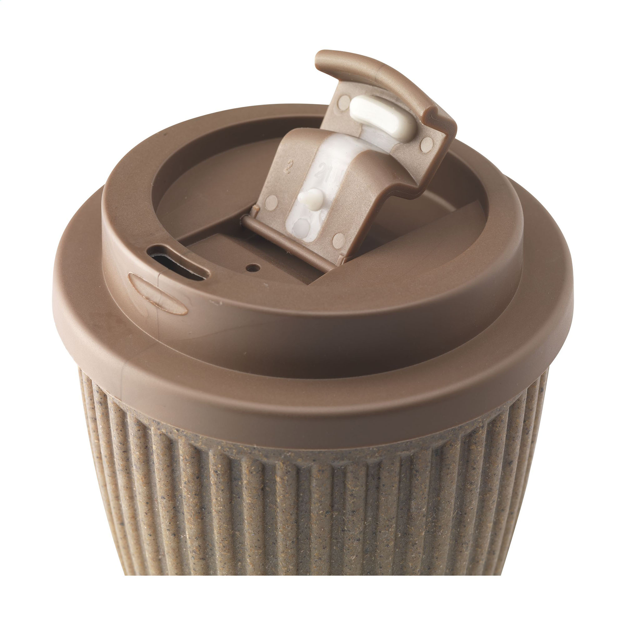 Koffie to go mok Kava - 250 ml | koffievezels| Tot 4 kleuren bedrukking