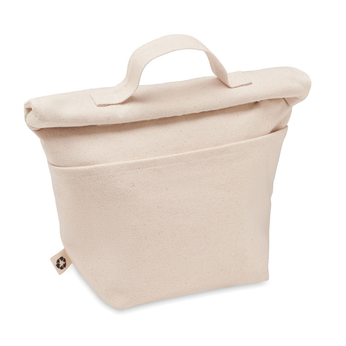 Sac isotherme pour déjeuner | Coton recyclé | Avec poche latérale | Jusqu'à 4 couleurs d'impression