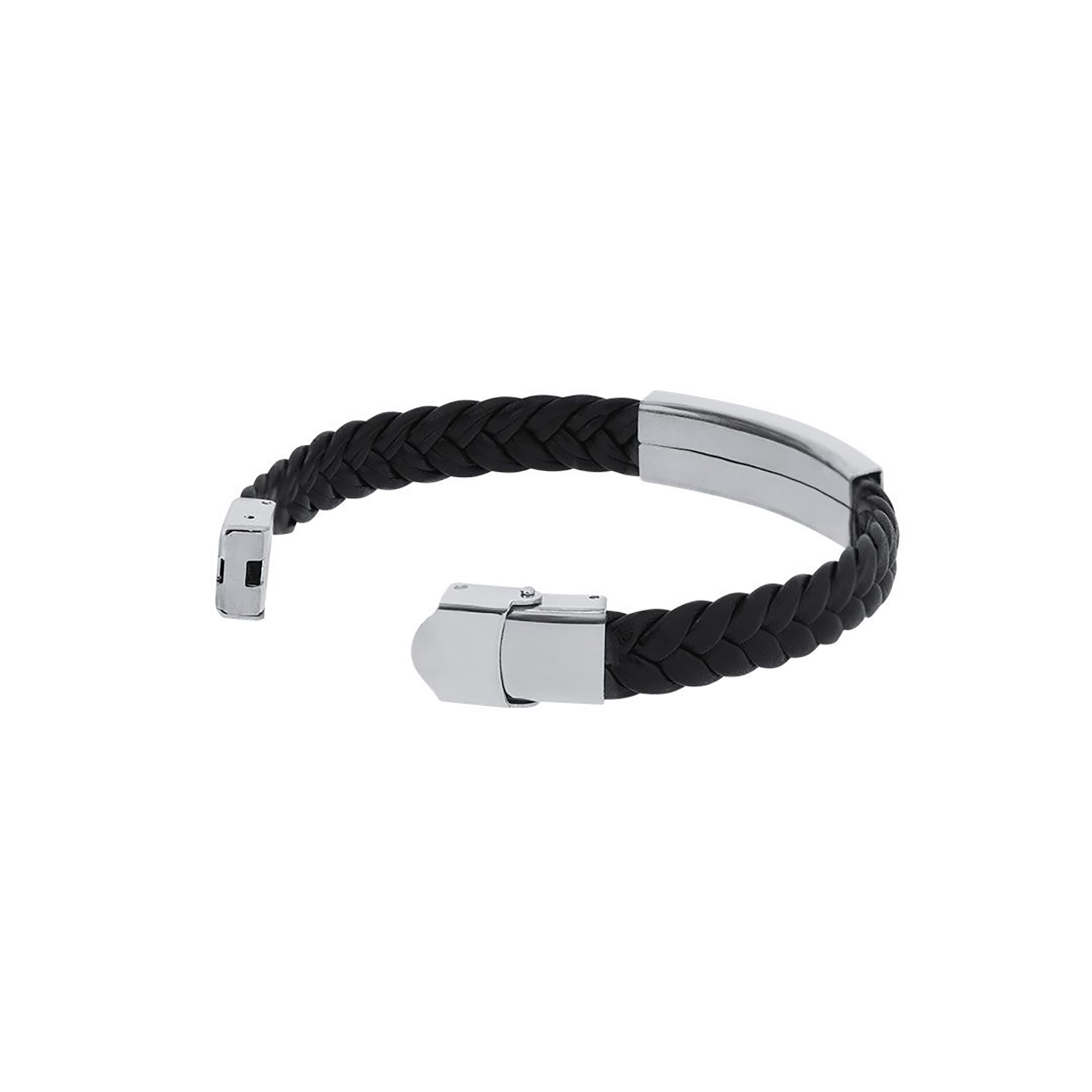 Armband - Kunstleder | Edelstahlplatte | Verschluss