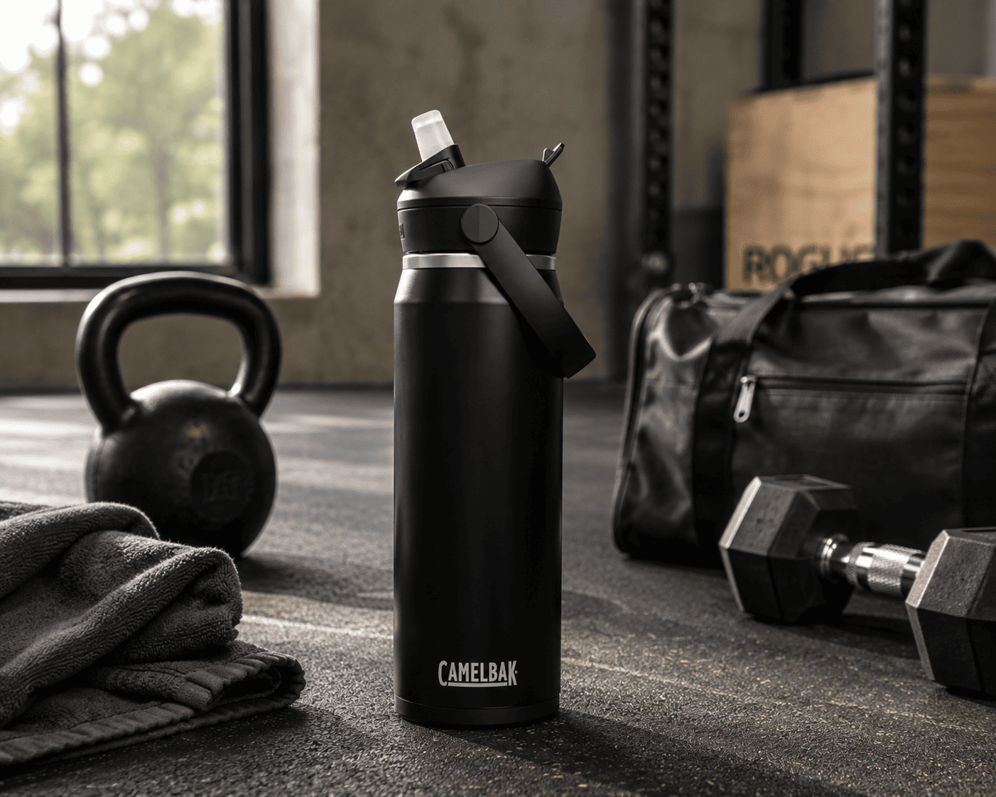 Gourde avec bouchon Chug – 750 ml | Étanche | Tritan™ Renew | Poignée rotative