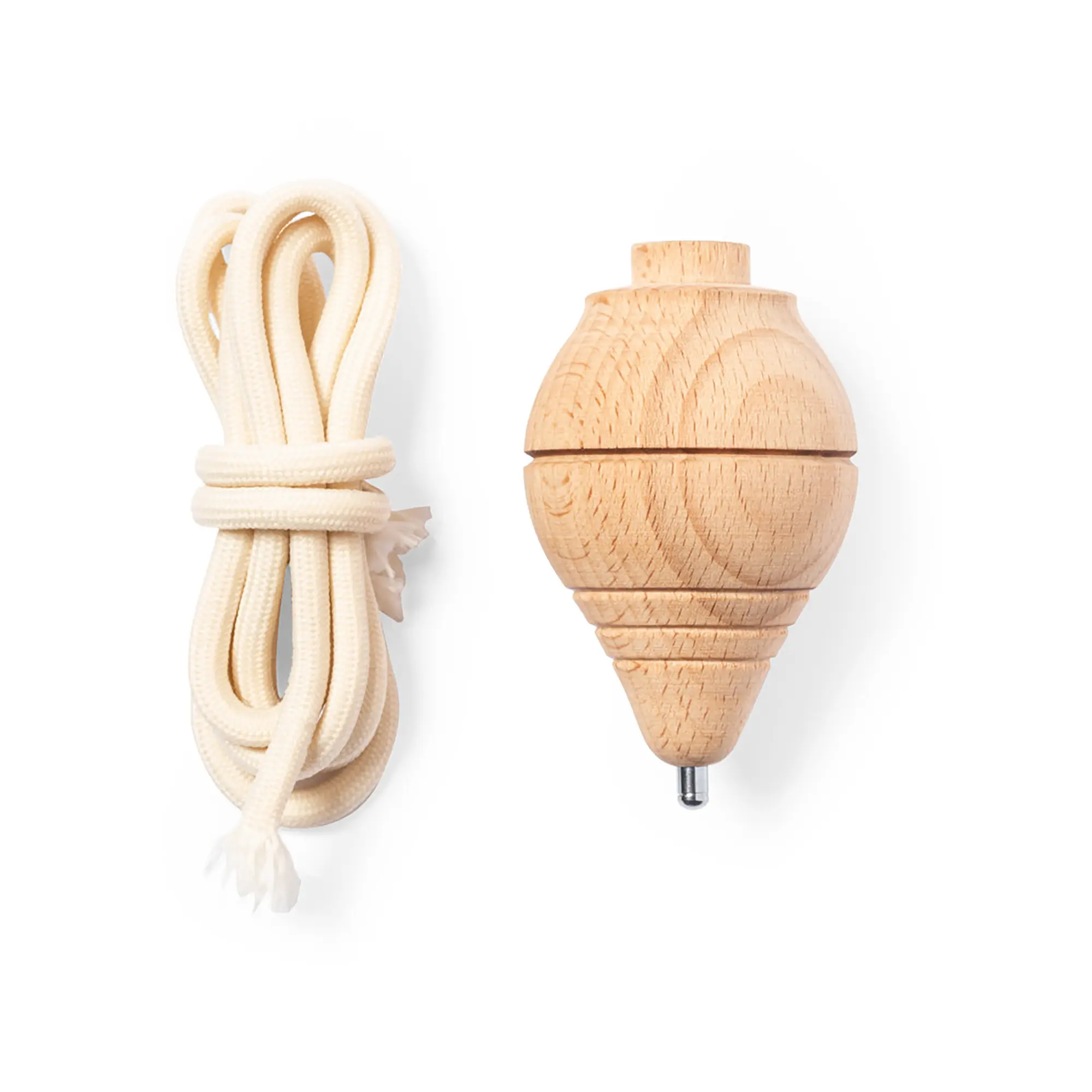 Holz-Kreisel – Handbetrieb | Kompakt | Klassisches Spielzeug | Werbegeschenk