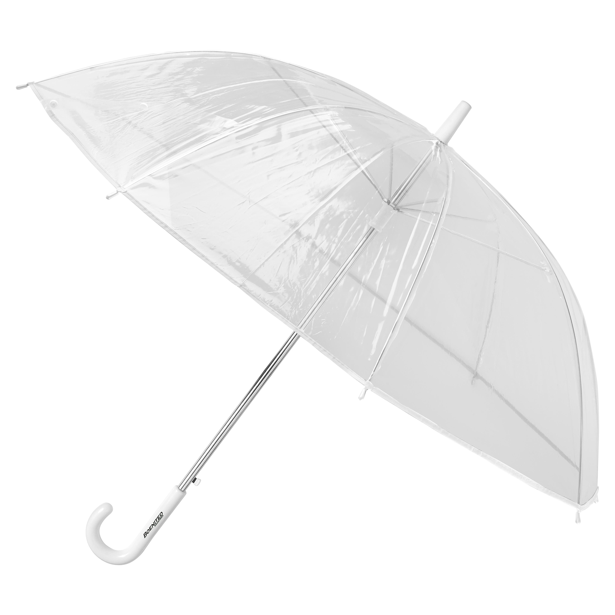 POE Regenschirm – Transparentes Design | Automatische Öffnung | Robustes Metallgestell | 8 Segmente