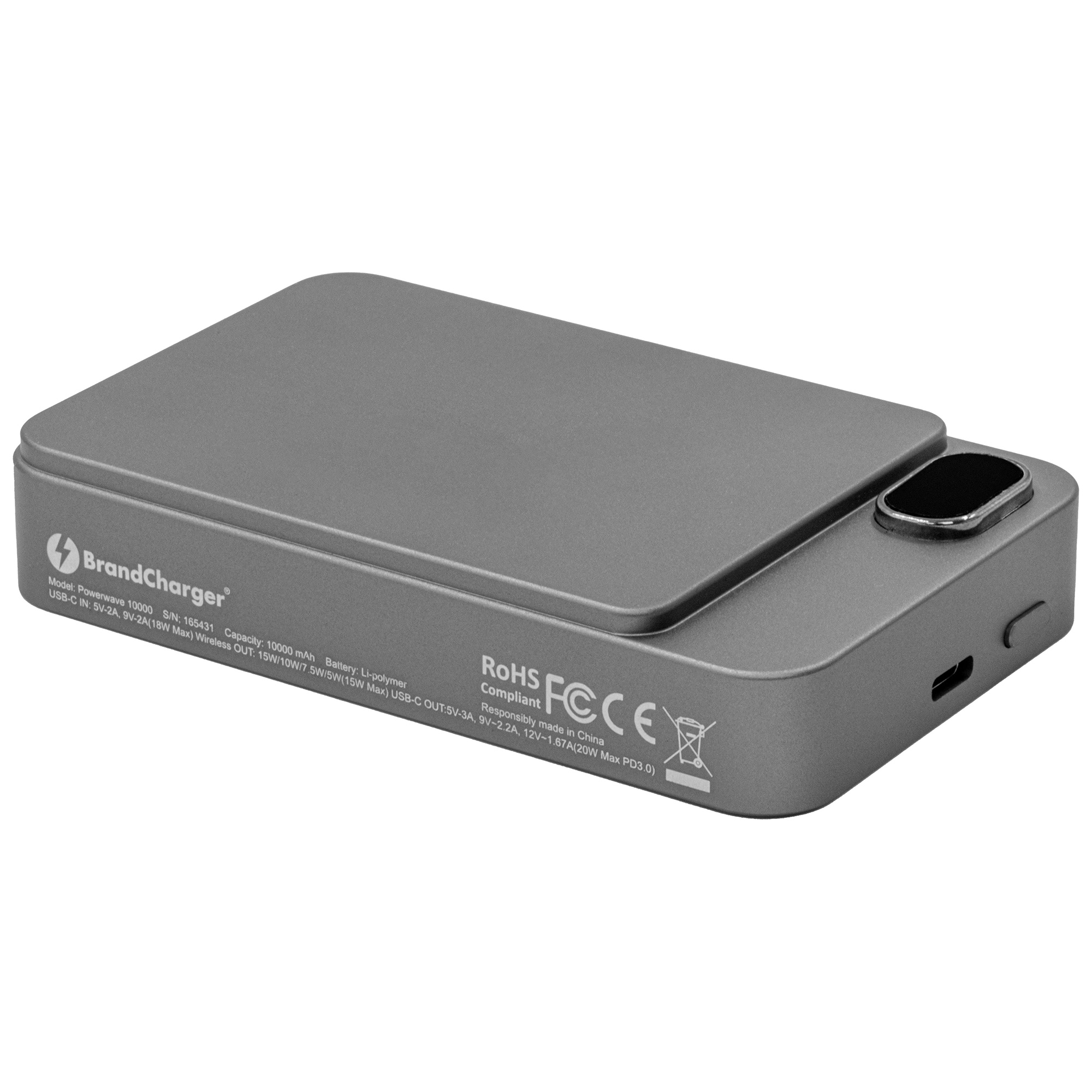 Batterie externe magnétique – 10 000 mAh | 15W sans fil | 20W USB-C PD | Écran LCD de statut