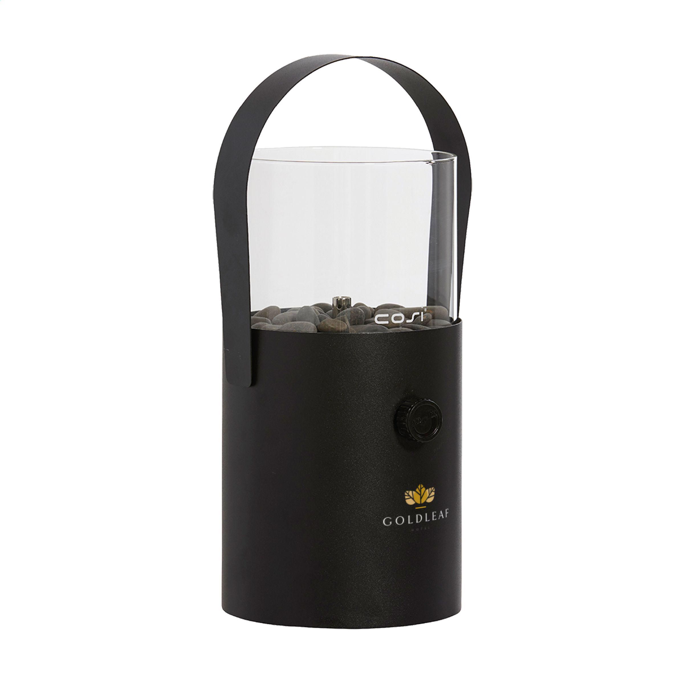 Lanterna a gas – Elegante illuminazione d'atmosfera | Metallo e vetro | Ø 16 x 30 cm