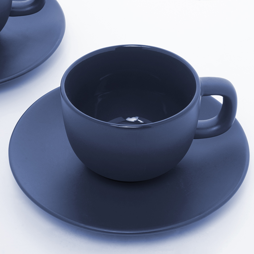Set de tasses à cappuccino – Céramique de haute qualité | Finition mate | Lot de 2