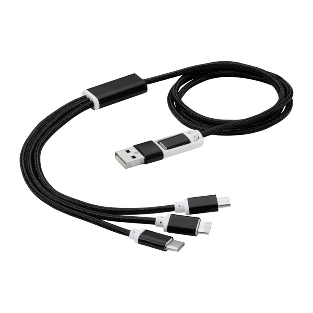 Ladekabel 5 in 1 | Aluminium | 1-Farbdruck