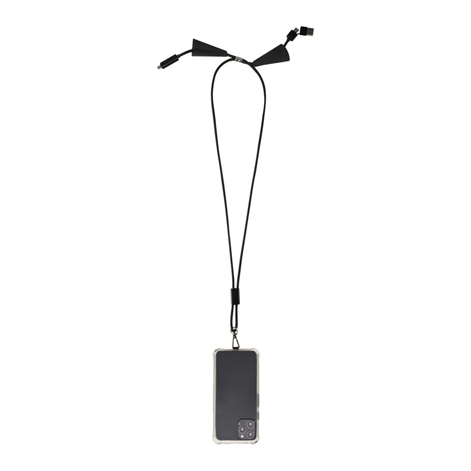 Smartphonelanyard Faye – 5-in-1 laden | 100W | Data sync | Gerecycled