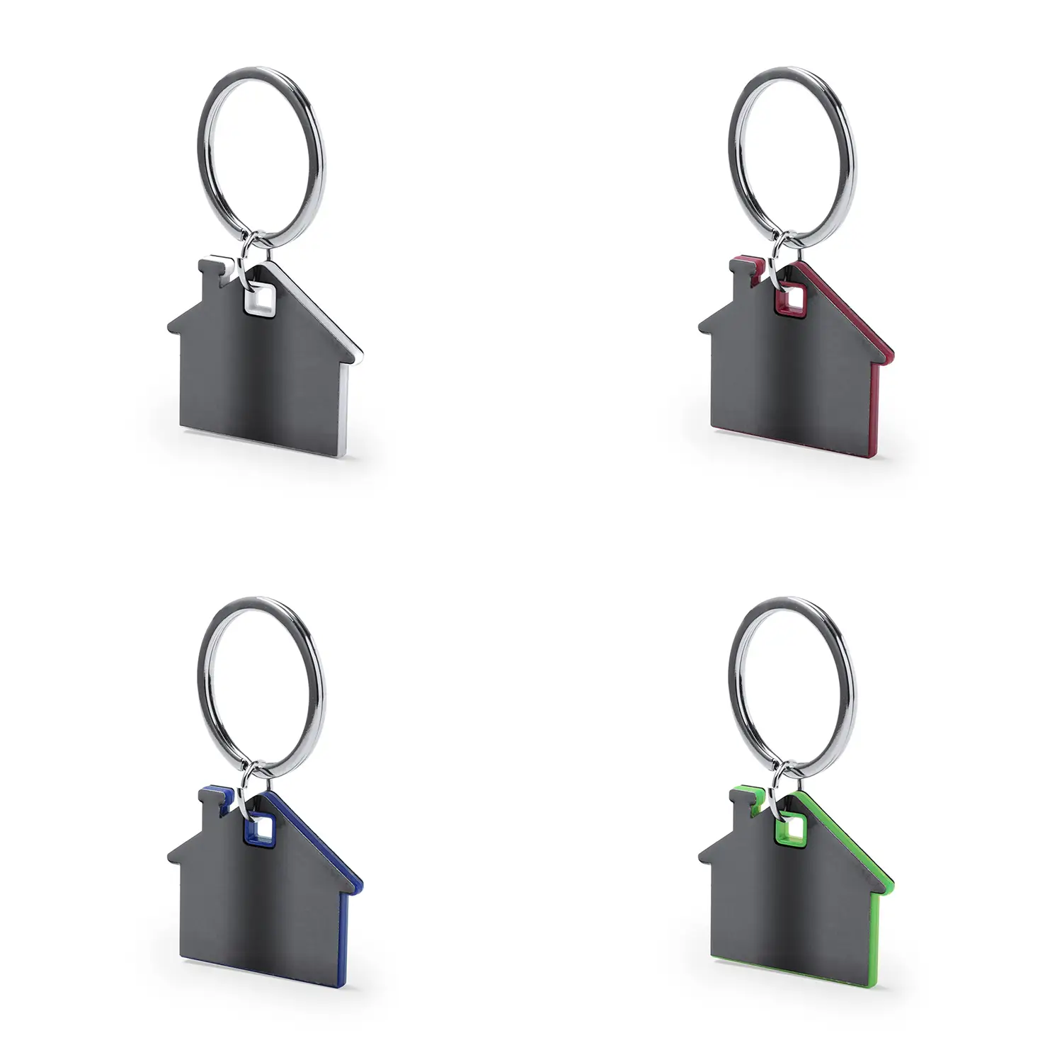 Sleutelhanger Hanna – Huisvorm | RVS | Met geschenkverpakking