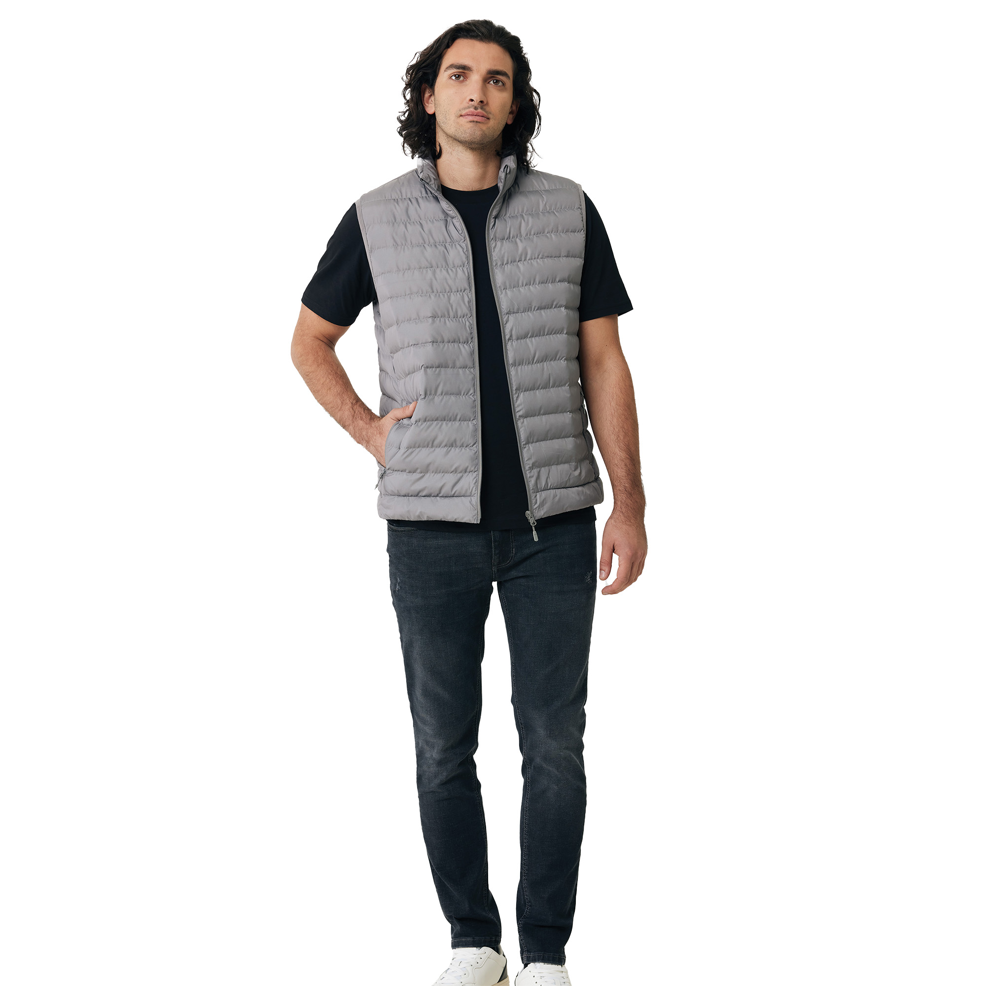 Iqoniq Meru Bodywarmer - Herren | Recyceltes Polyester | Reißverschluss-Zipper