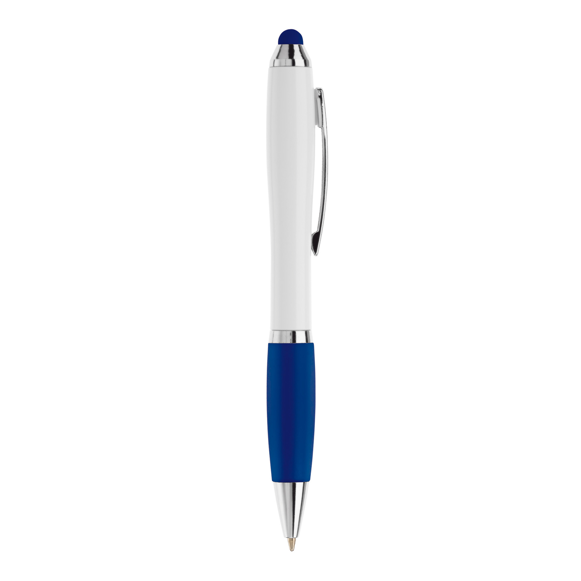 Touchkugelschreiber Rio - Silber & Farbiger Griff | Vollfarbdruck