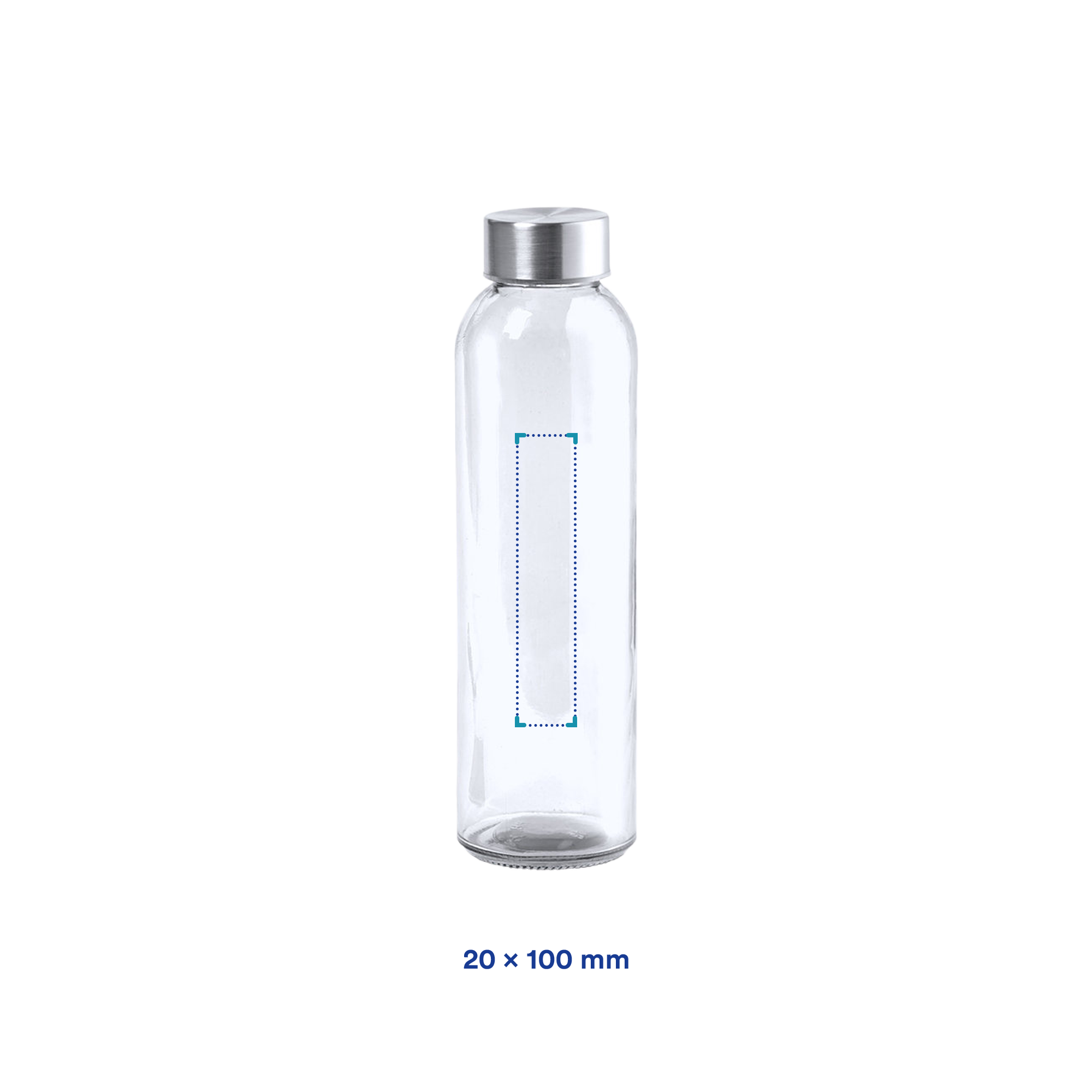 Bouteille d'eau - 500 ml | Verre | Sans BPA