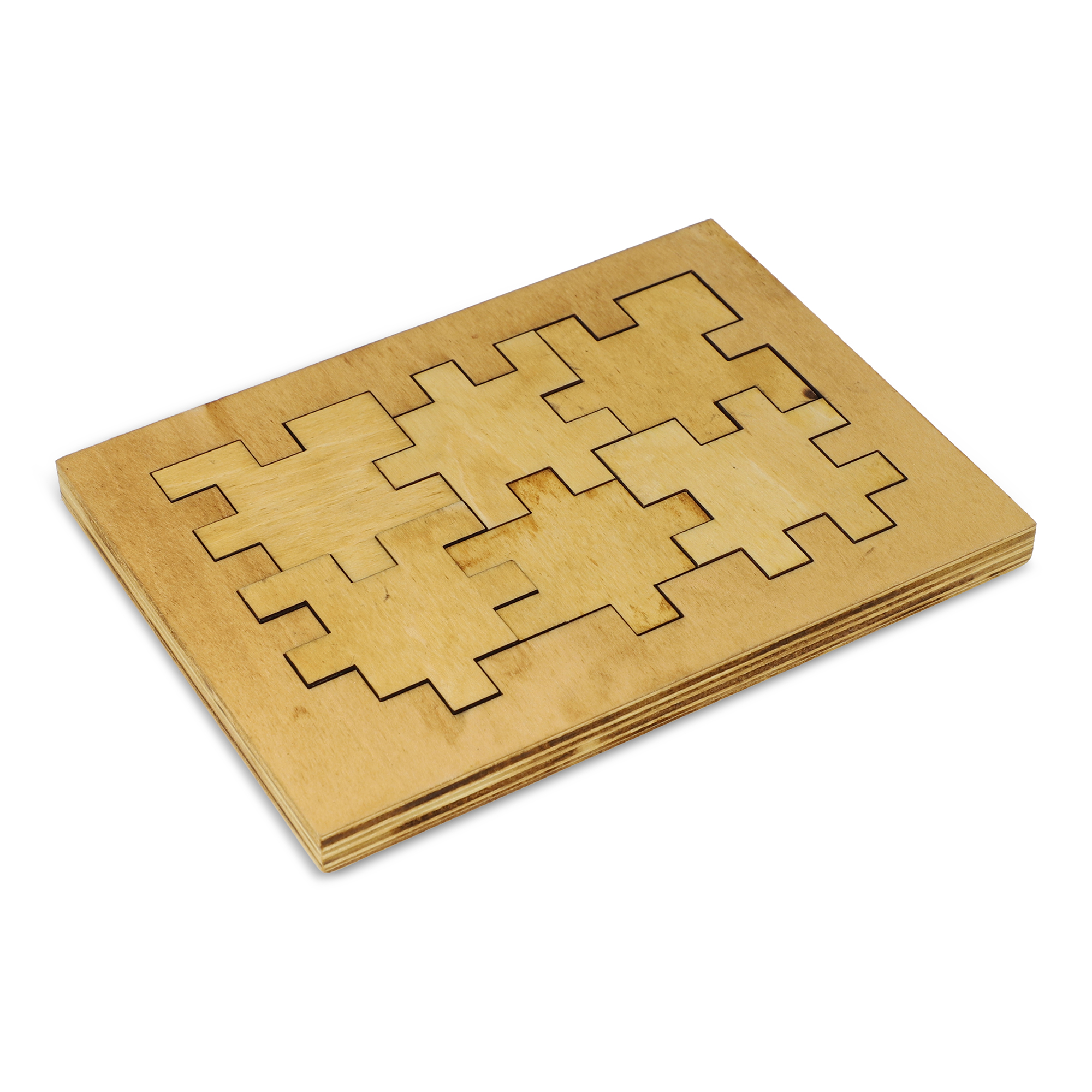 Casse-tête cube – Bois | Jeu de réflexion | Format compact | Durable