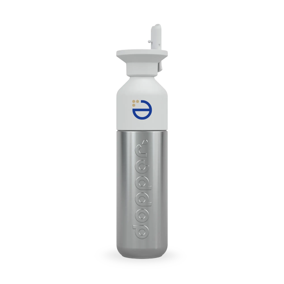 Dopper Steel Straw flip - 490 ml | Argent