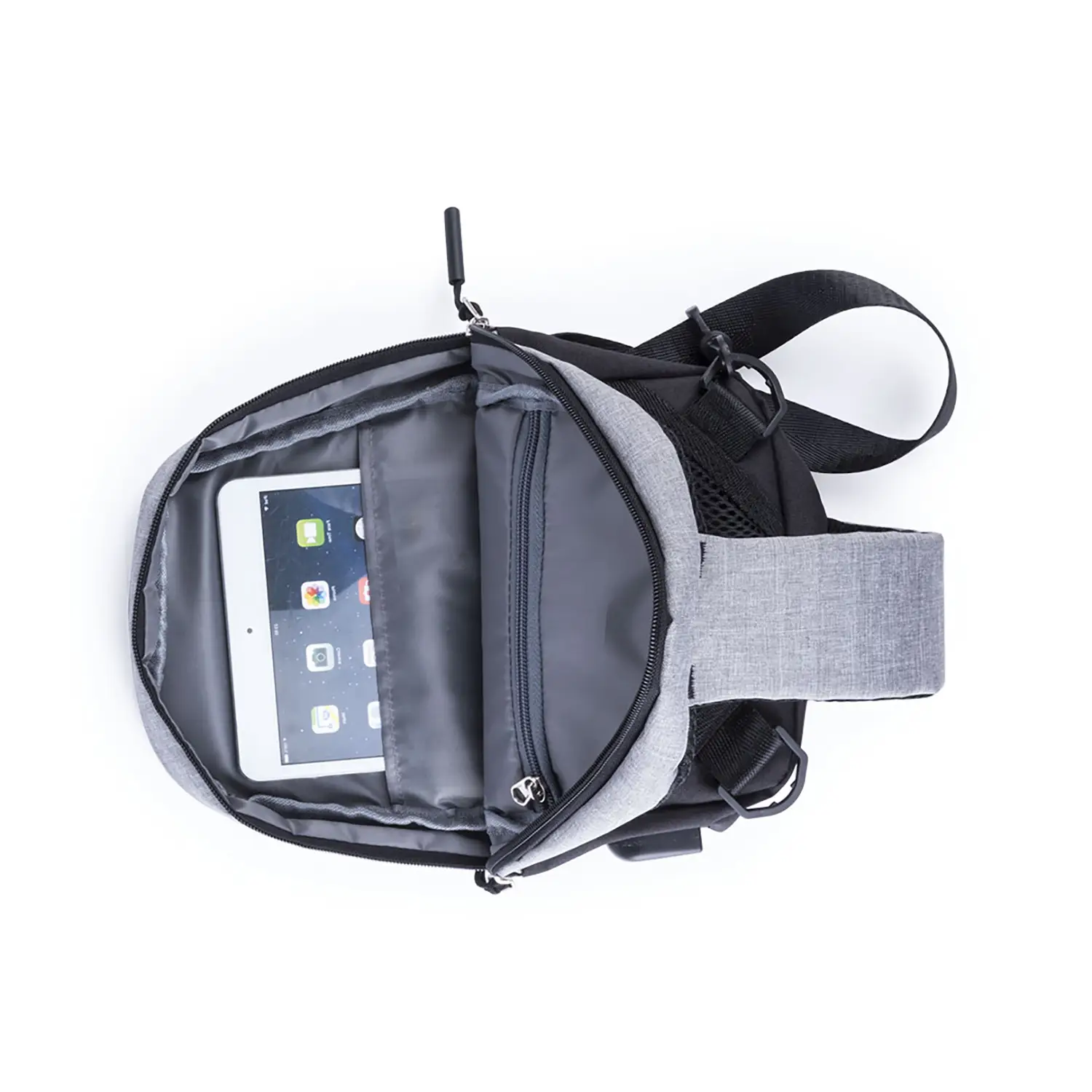 Schoudertas Saskia – USB-aansluiting | Gevoerd Vak | Verstelbare Band | Compact