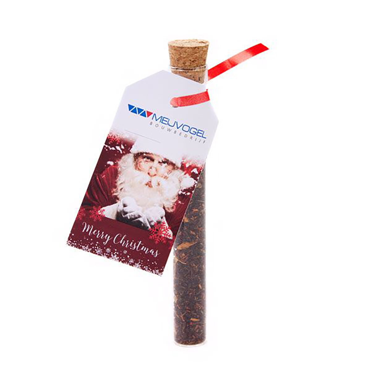 Weihnachtstee – Glasröhrchen | Personalisiertes Etikett