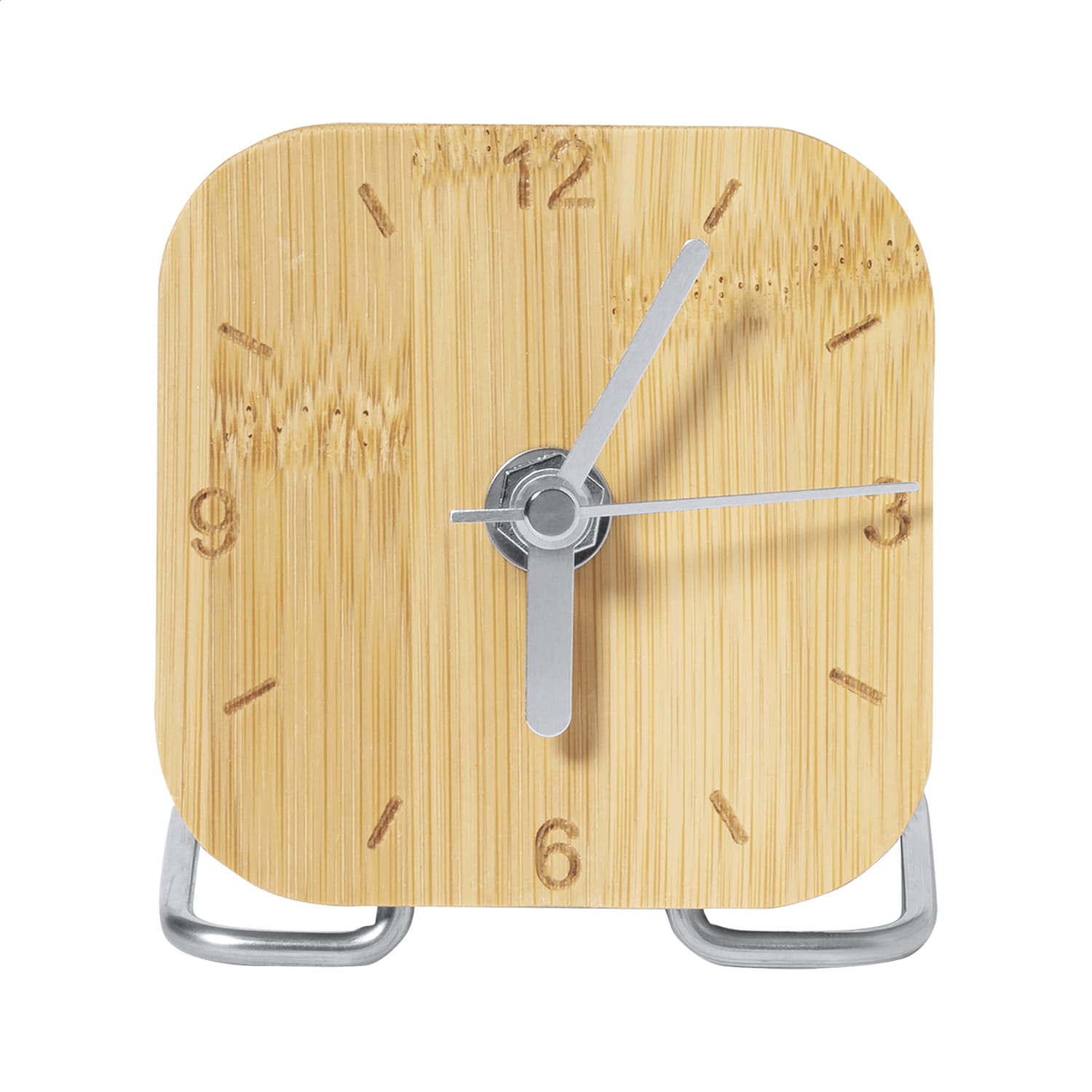 Orologio da tavolo – Design senza tempo | Bambù | Acciaio inox