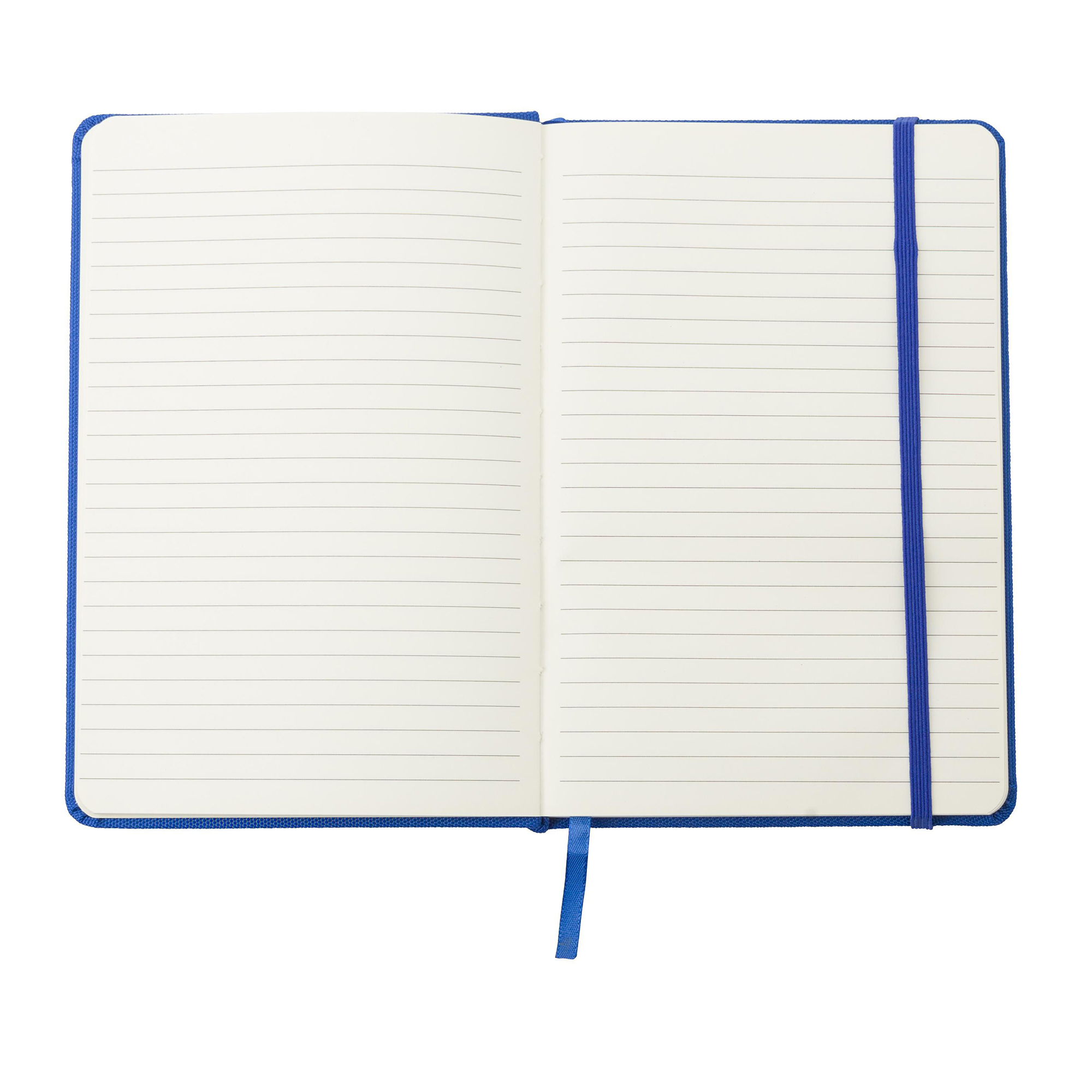 Carnet A5 en PET recyclé – Couverture PU | 80 pages | Avec élastique | Avec ruban marque-page