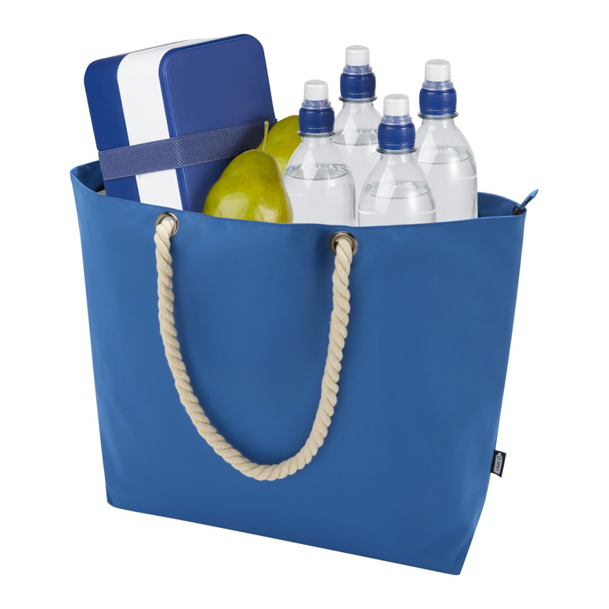Sac de plage et glacière recyclé Panama – 23L | Compartiment isotherme | Poignées en corde de coton