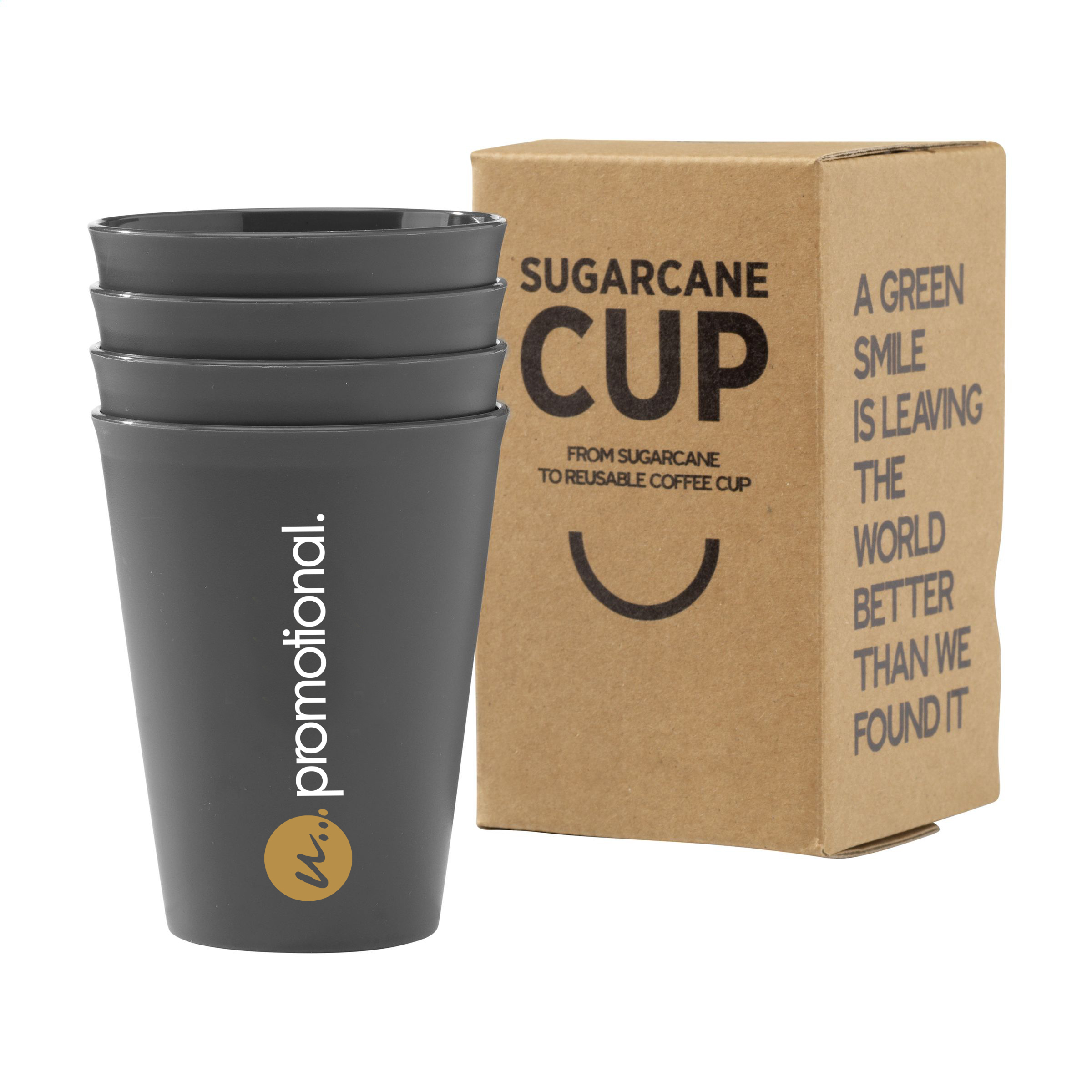 Herbruikbare koffiebeker - Suikerriet | 360 ML