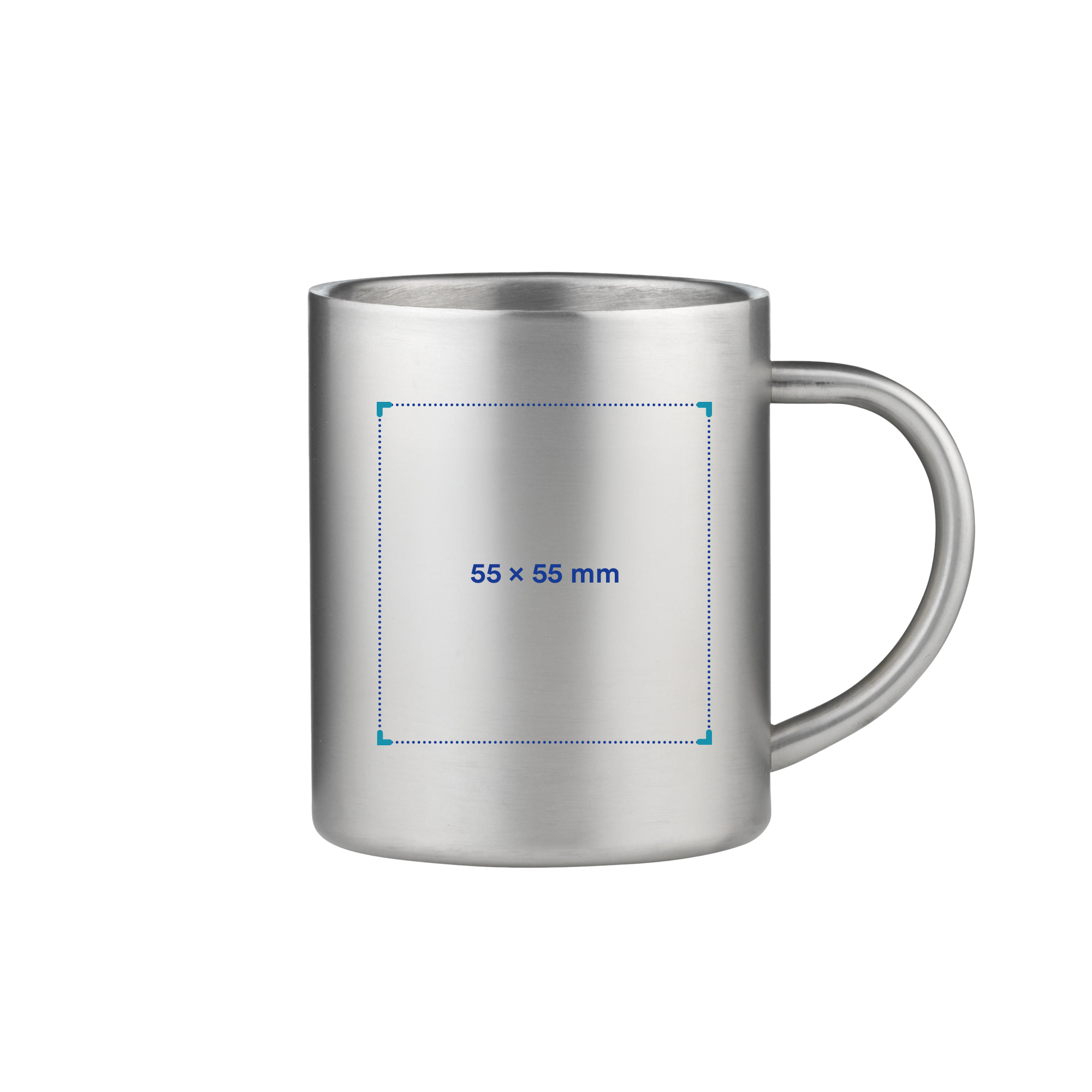 Mug double paroi - 300 ml | Acier inoxydable recyclé | Gravure