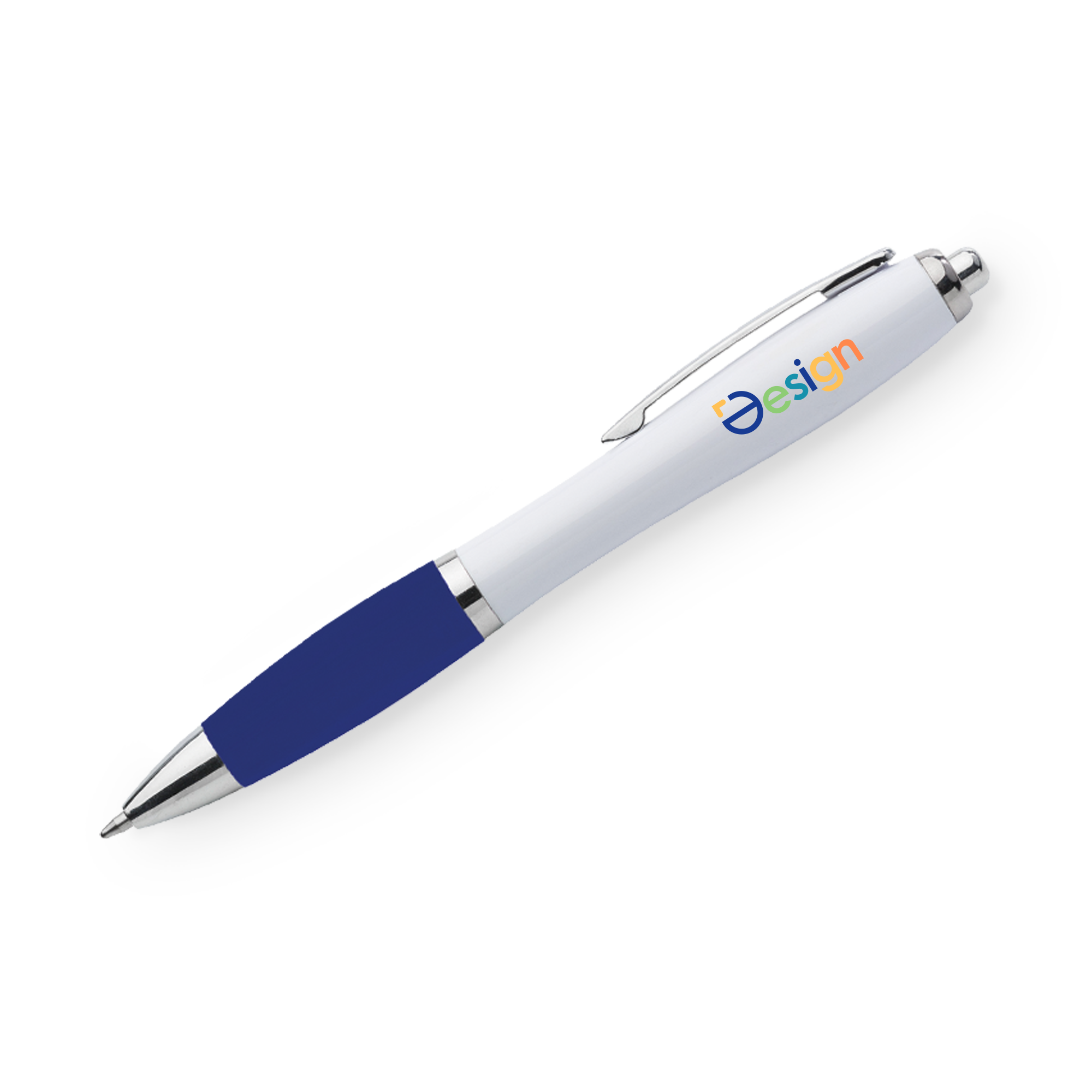Stylo | Avec grip en caoutchouc | Quadrichromie