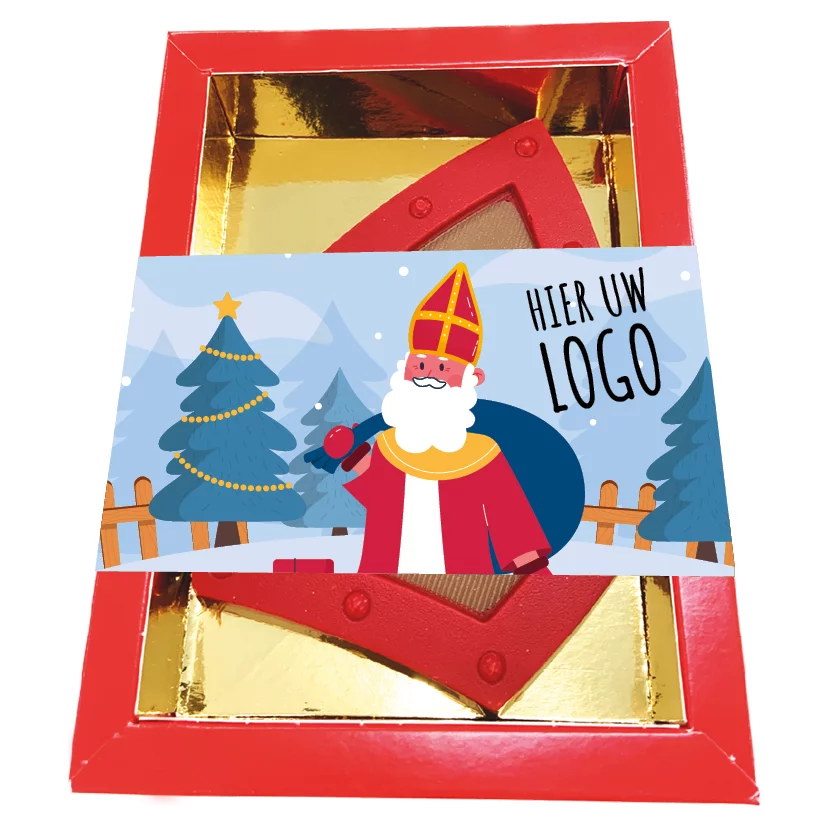 Mitra di San Nicola al cioccolato – Cioccolato al latte | 12 cm | Confezione regalo