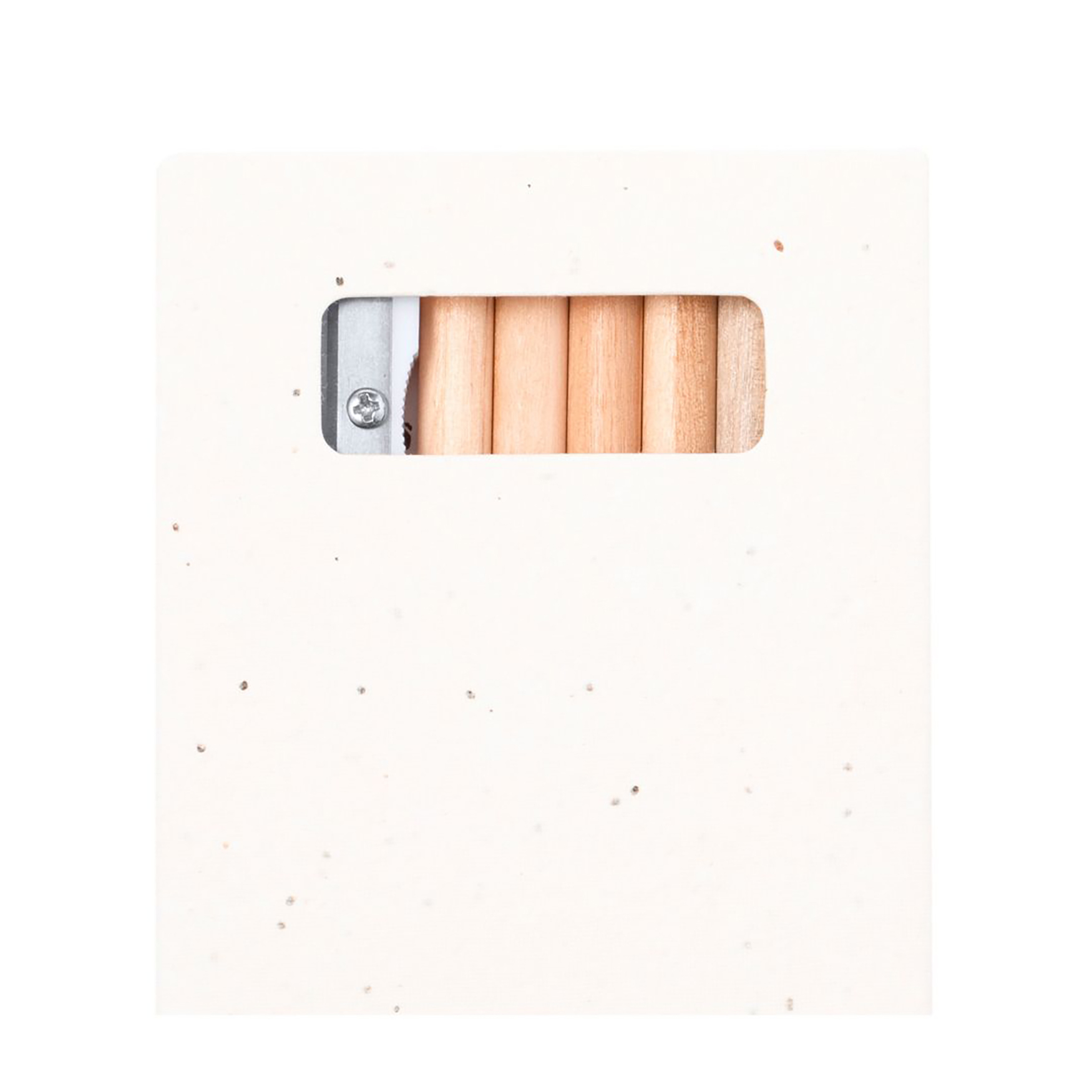 Set matite - Cartone con semi | 6 pezzi | Temperamatite