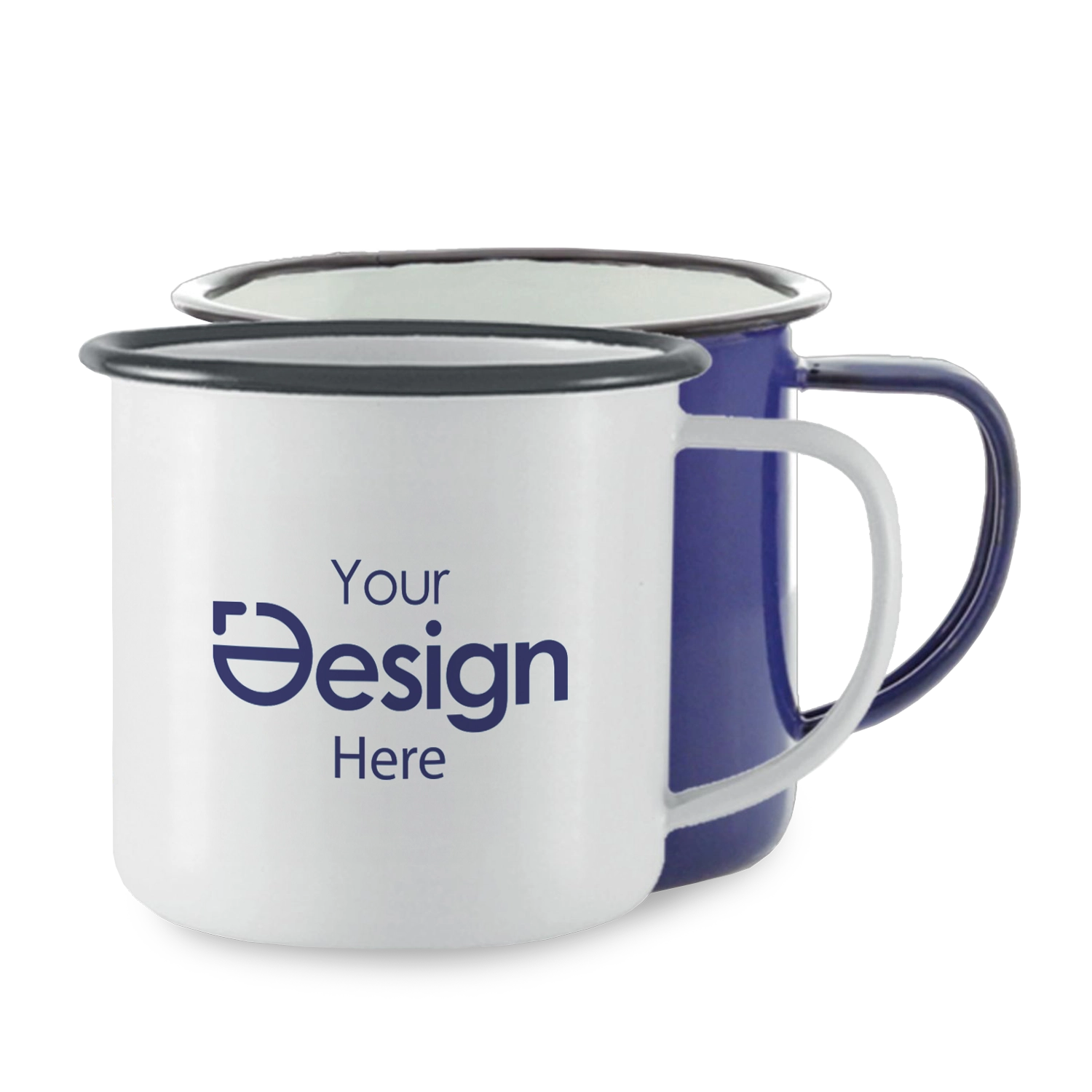 Mug en émail - 350 ml | Design vintage