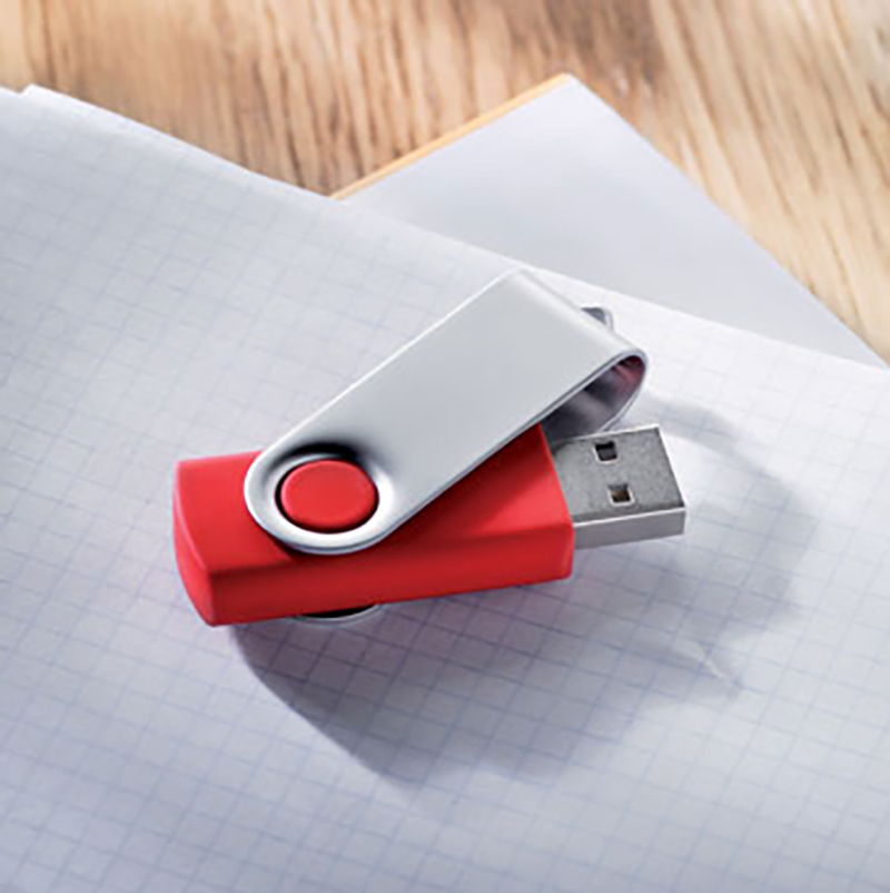 USB-stick Techmate | 4-32 GB | Tot twee kleuren bedrukking