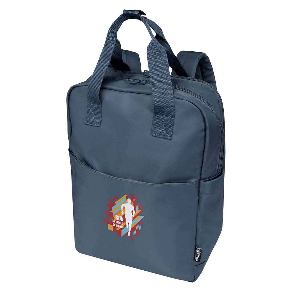 Sac à dos de voyage recyclé – Compartiment 14” | Sangle valise | 9L | Deux poignées