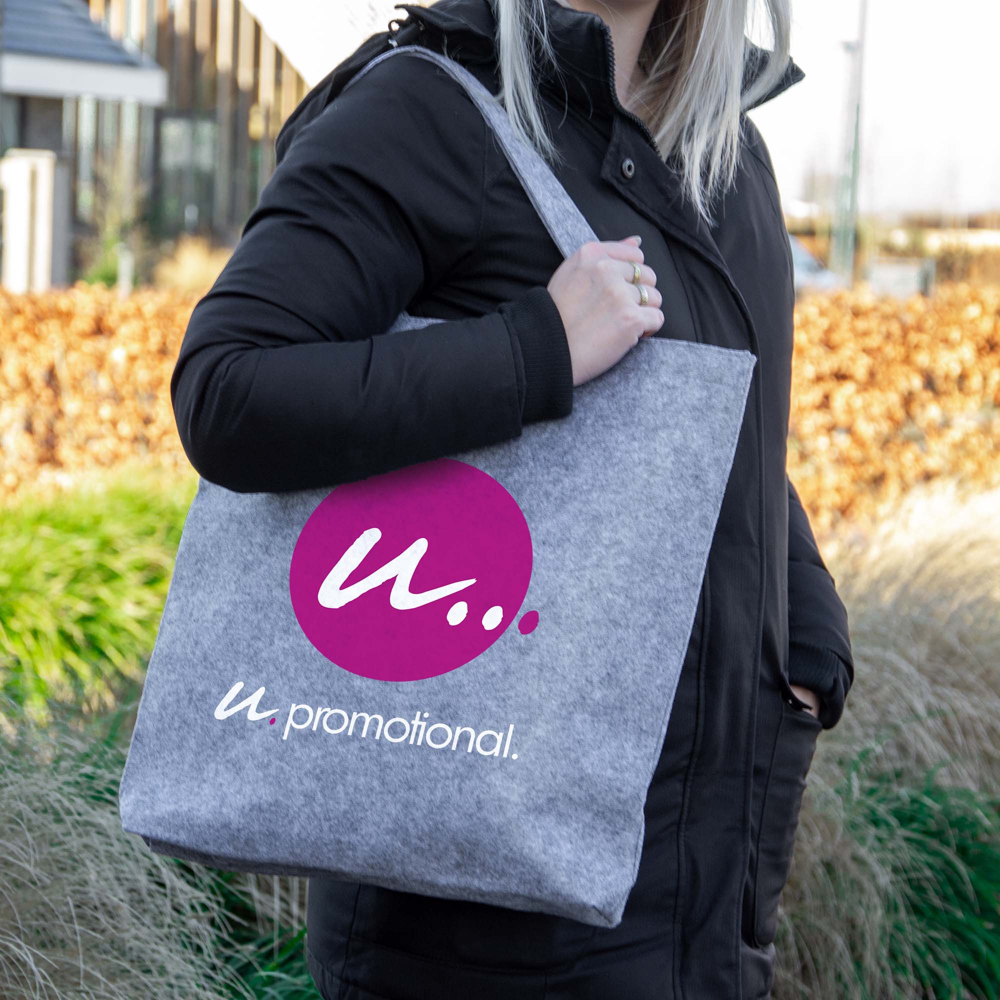 Borsa da trasporto in feltro - RPET | 220 g/m² | 42x33x8 cm