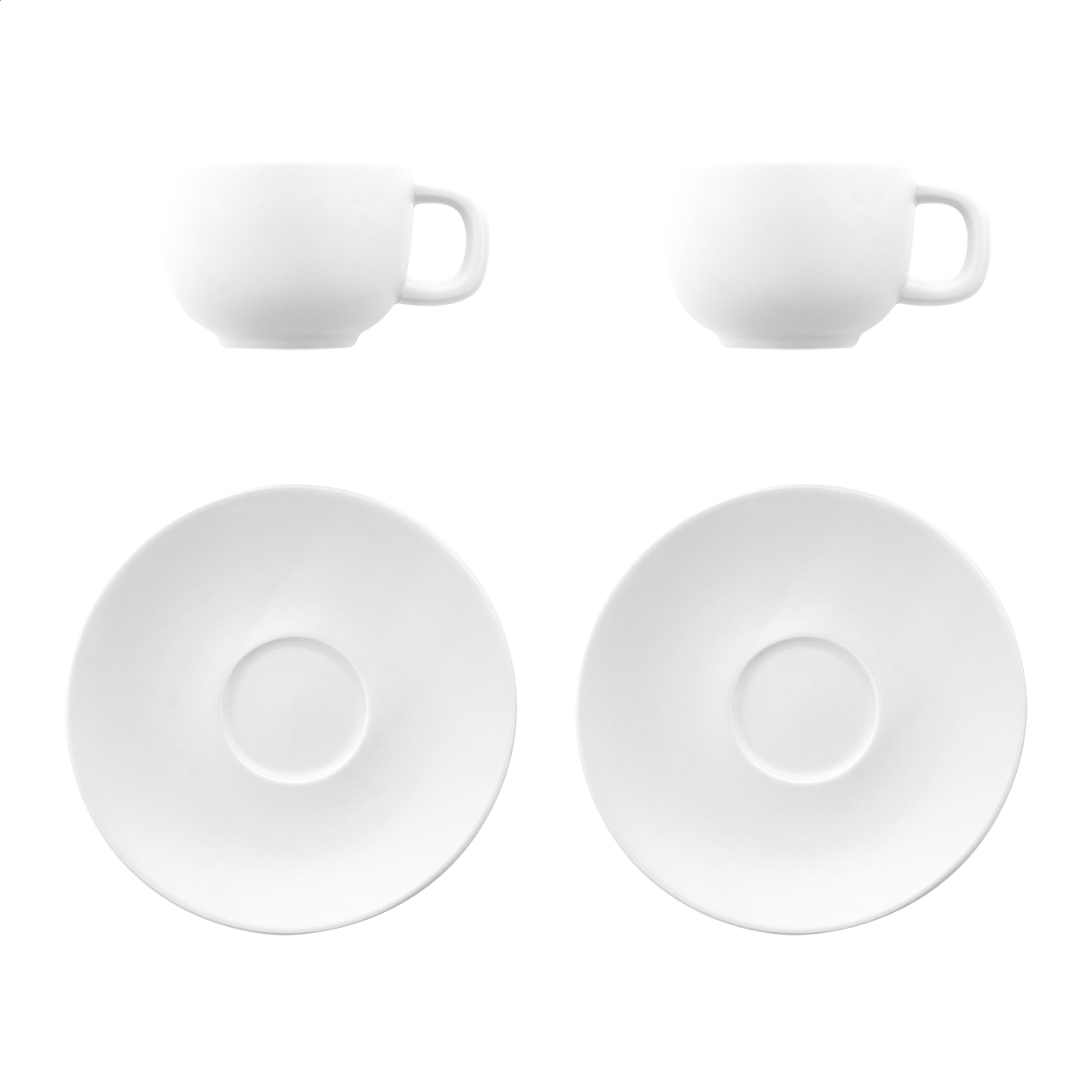 Set de tasses à cappuccino – Céramique de haute qualité | Finition mate | Lot de 2