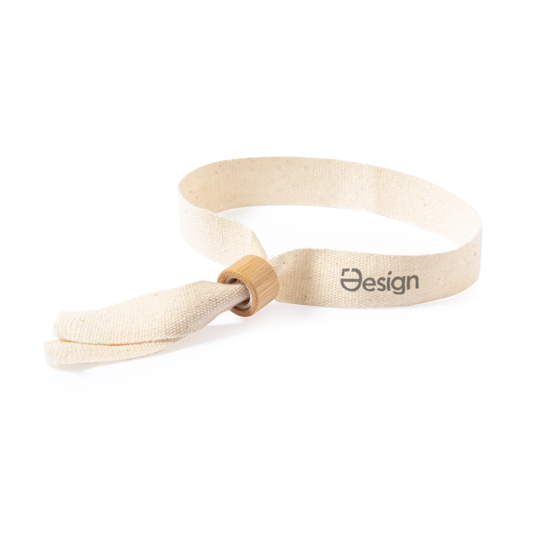 Armband Wood | Baumwolle & Bambus | 1 farbiger Aufdruck
