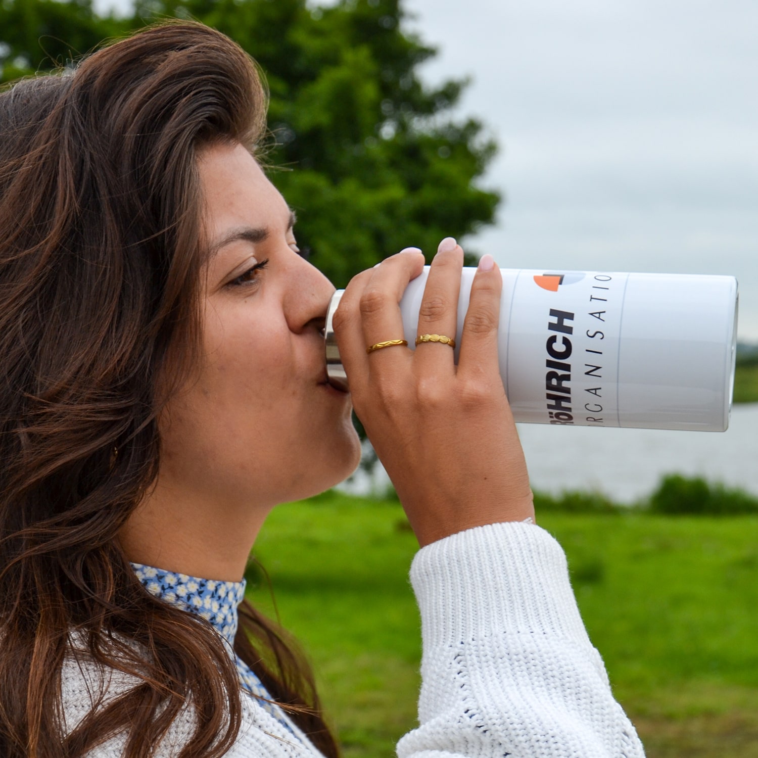 Thermosfles Adel - 500ml | Dubbelwandig | Roestvrij staal & bamboe top
