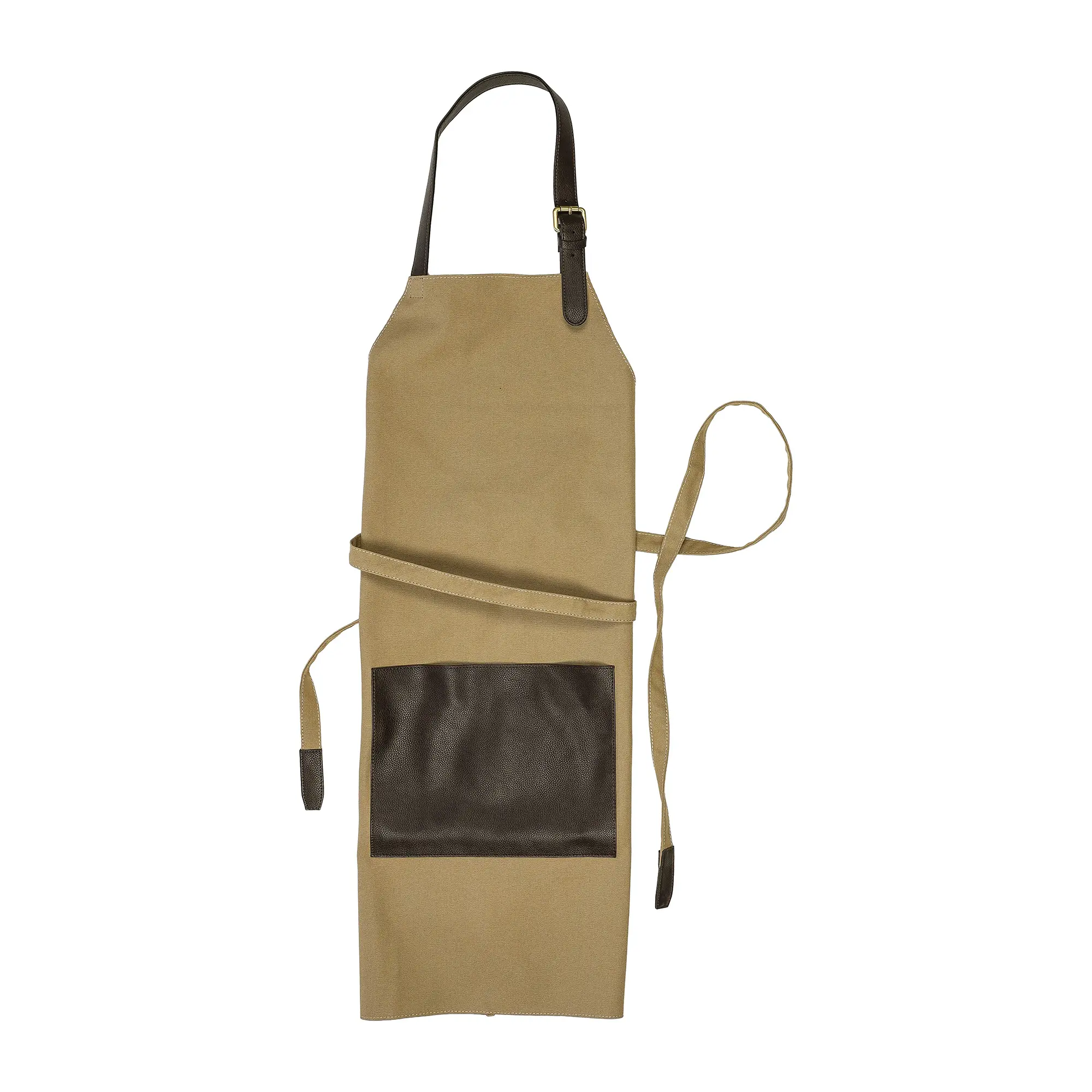 Canvas schort Cheryl – 450 g/m² | rPET PU voorvak | Verstelbare nekband