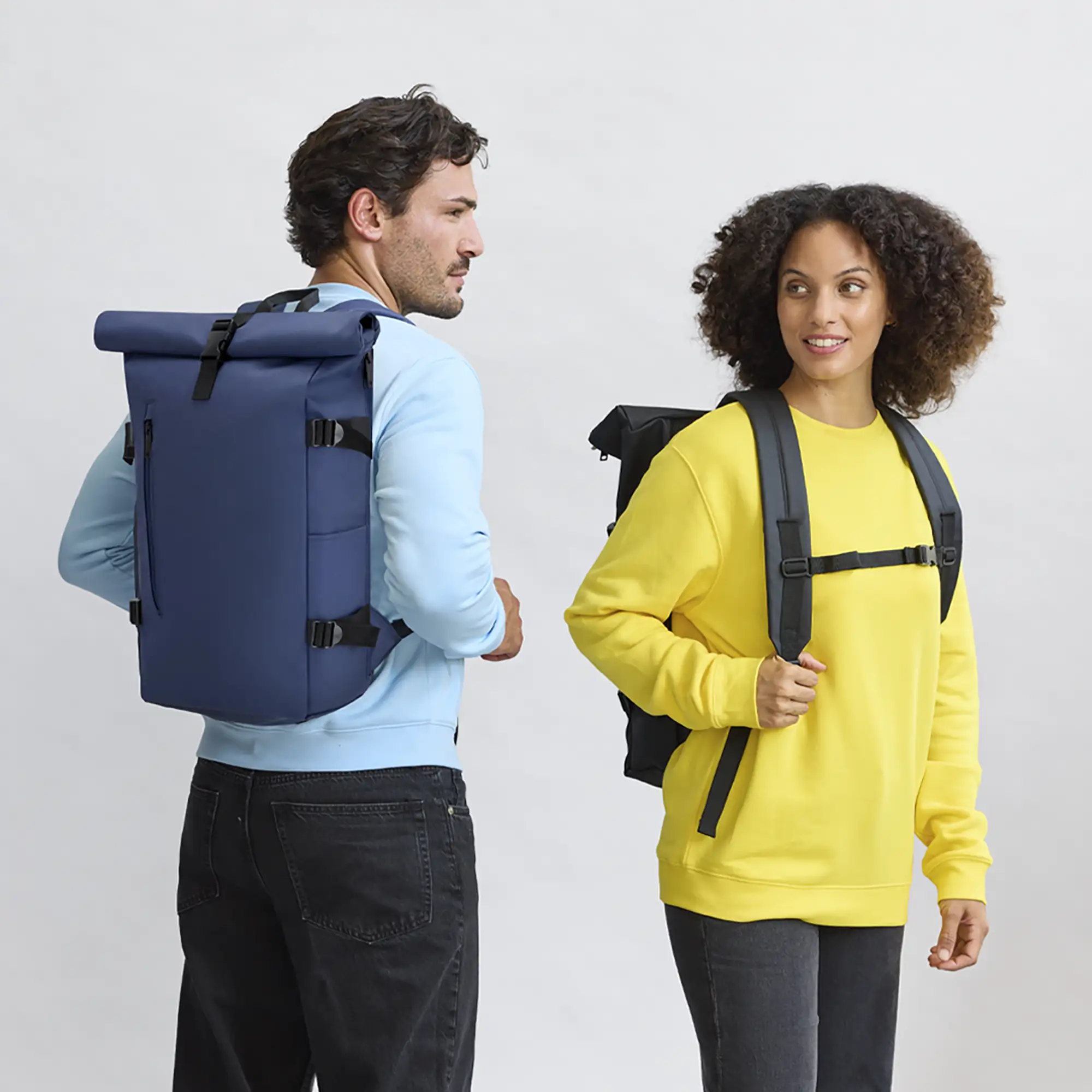 Sac à dos – PU | Fermeture Roulée | Compartiment PC 15" | Sangle Poitrine | Déplacements