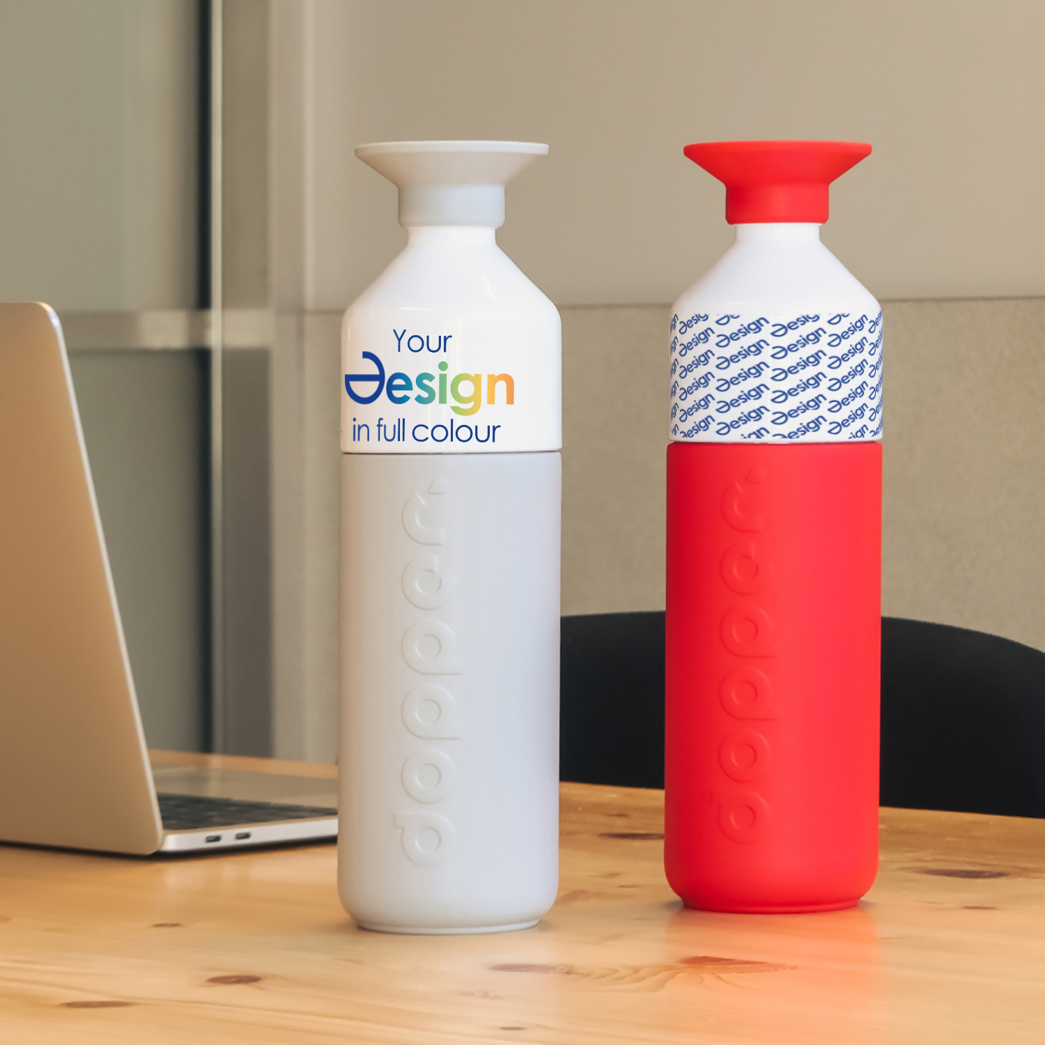 Dopper Steel - 800 ml | Impression de gourde | Quadrichromie