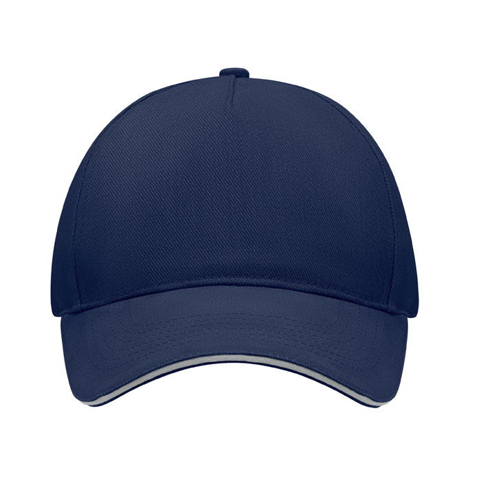 Casquette – 100% coton sergé | 5 panneaux | Visière courbée | Boucle réglable