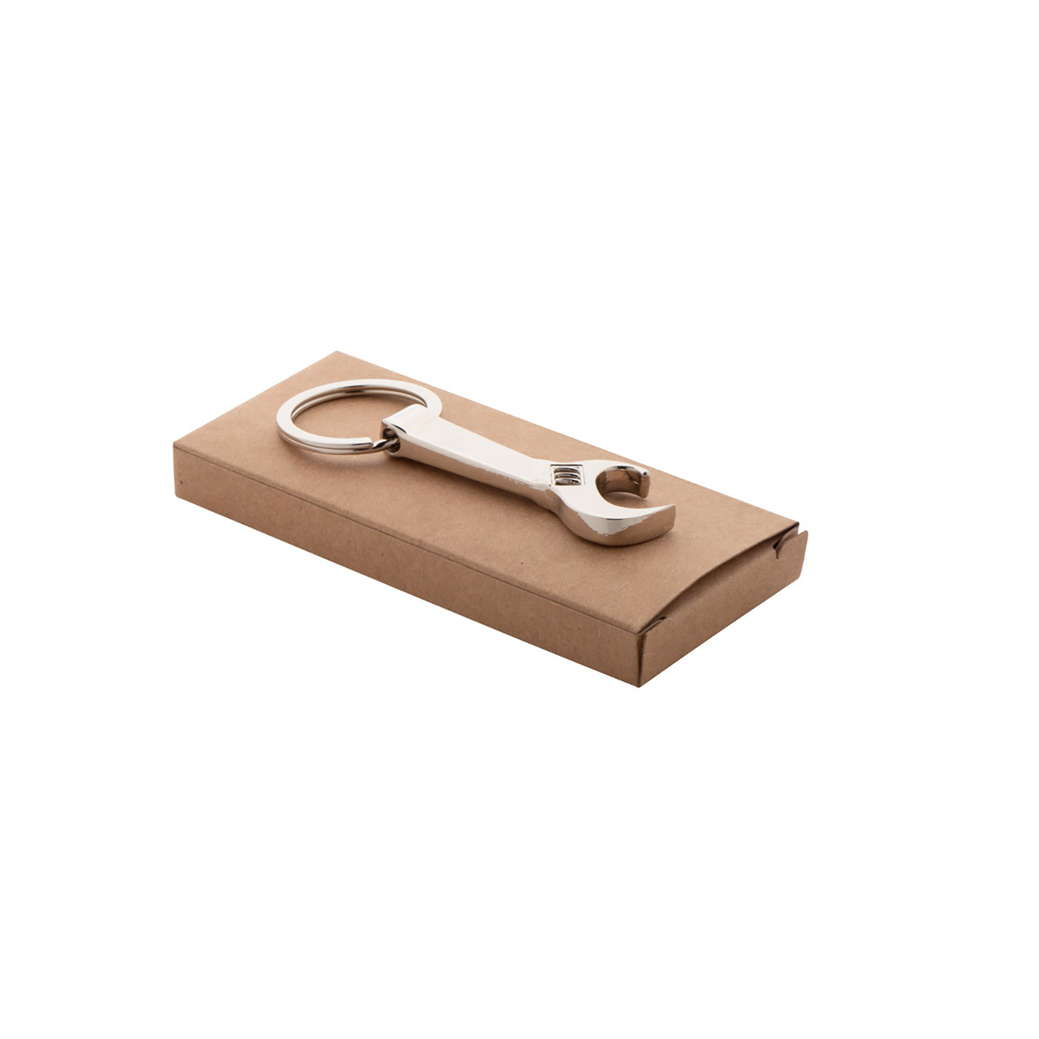 Schlüsselanhänger Schraubenschlüssel – Flaschenöffner aus Metall | Einzigartiges Design | Inklusive Kraft-Geschenkbox