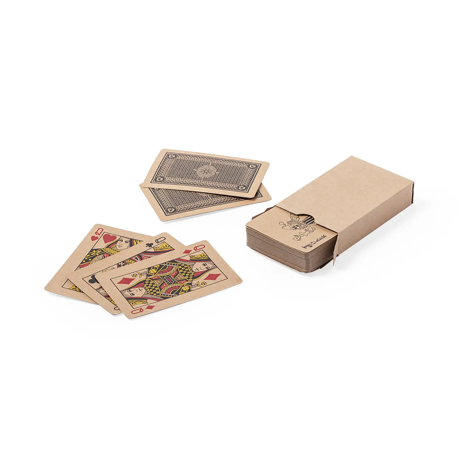 Jeu de cartes français – 54 cartes | Carton recyclé | Format compact | Boîte incluse