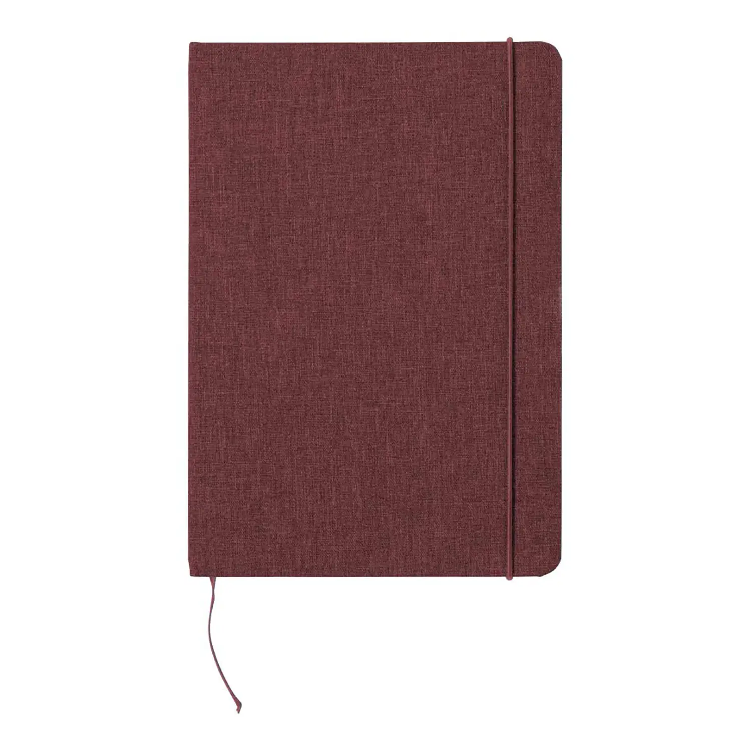 Carnet en RPET rigide – A5 | 80 pages | Fermeture élastique | Recyclé