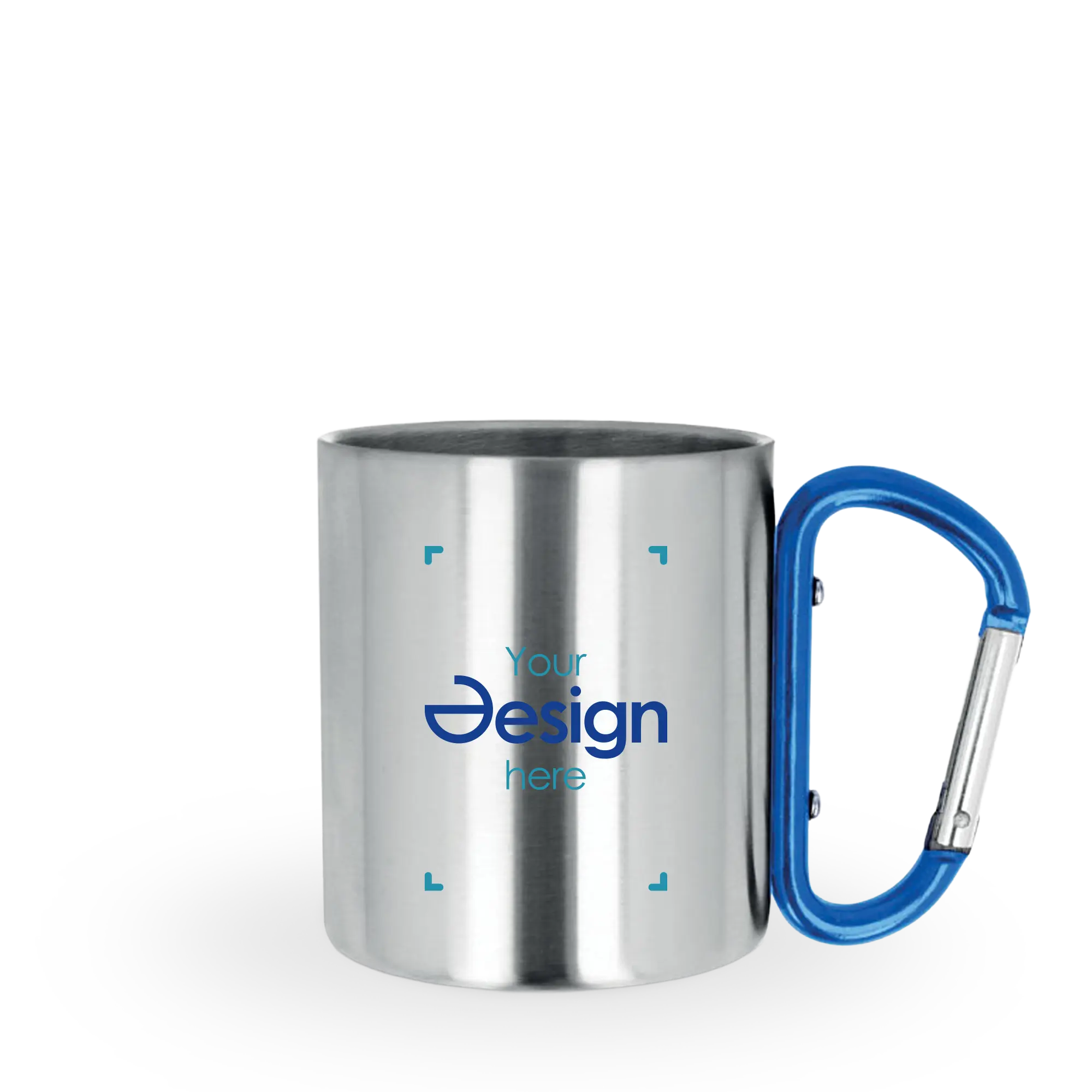 Mug double paroi - 220 ml | Anse mousqueton | Impression jusqu'à 4 couleurs