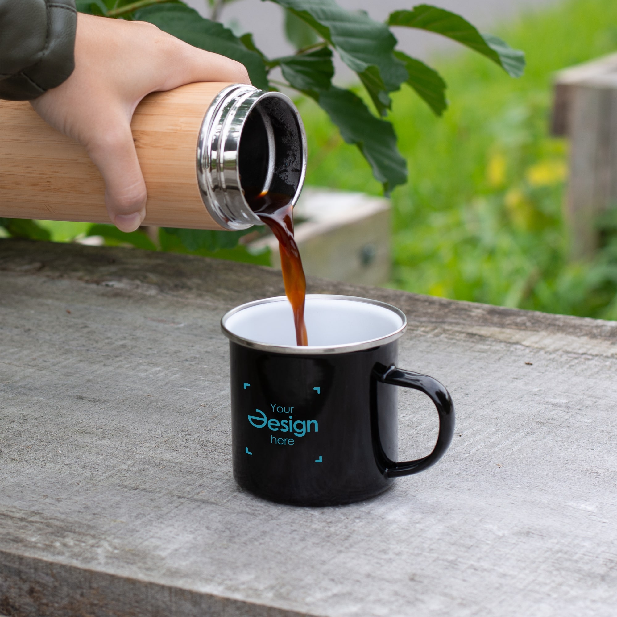 Mug en émail - 350 ml | Métal et émail | Emballé individuellement