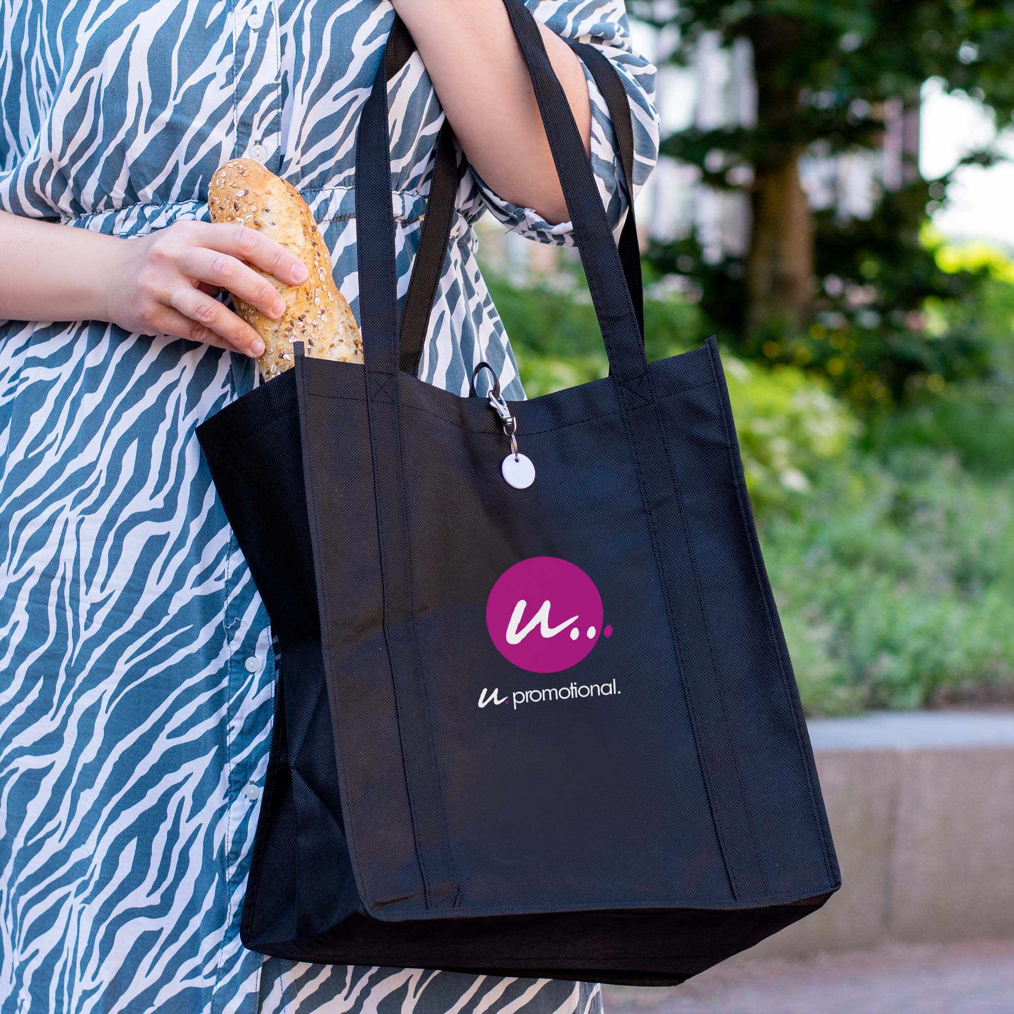 Sac shopper XL | Fond renforcé | 33 x 38 x 25 cm | Impression jusqu'à 4 couleurs