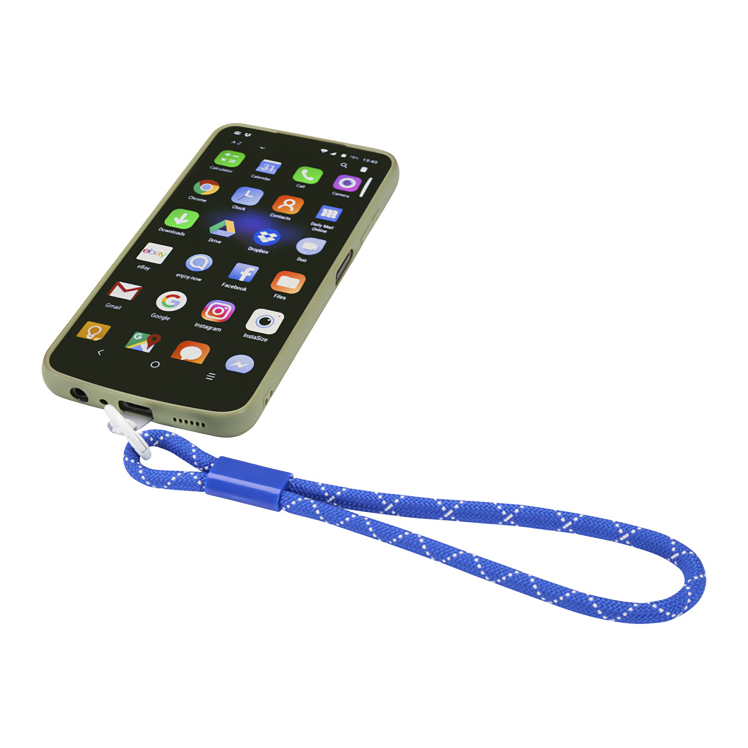 Smartphonepolsband Emma – Duurzaam & handsfree | Gerecycled ABS | 15 cm polsband | Transparante inzet