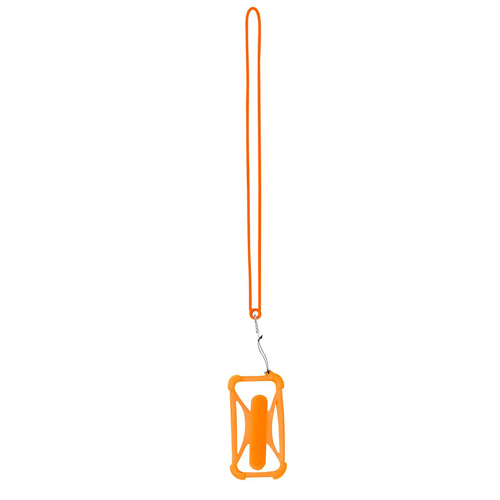 Smartphone lanyard Daan - Siliconen houder | Metalen karabijnhaak | Geïntegreerde standaard