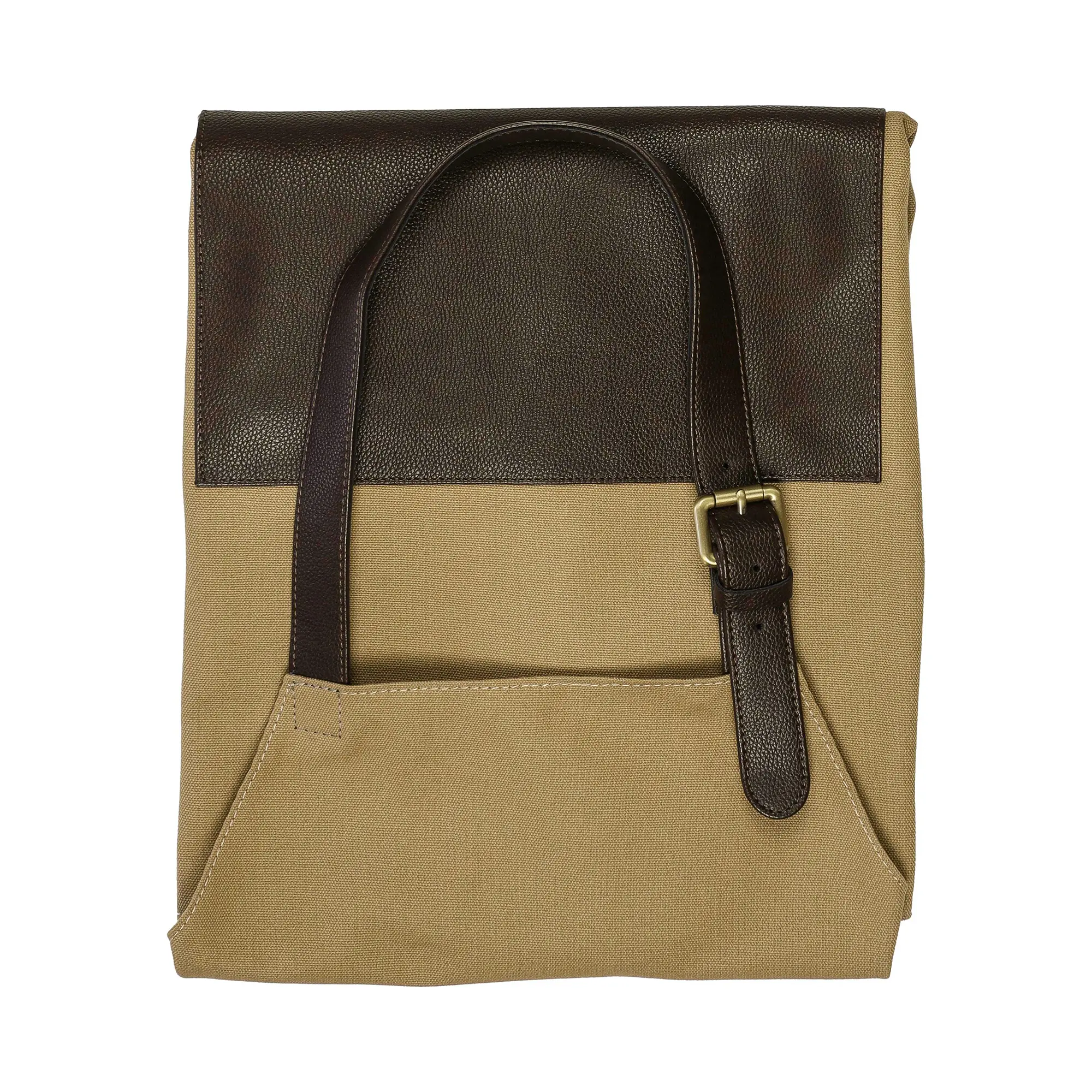 Canvas schort Cheryl – 450 g/m² | rPET PU voorvak | Verstelbare nekband