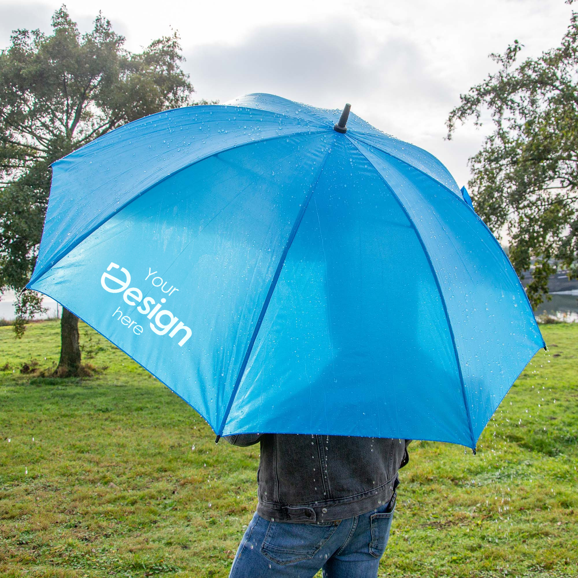 Parapluie de golf - Ø 130 cm | Impression jusqu'à 2 couleurs