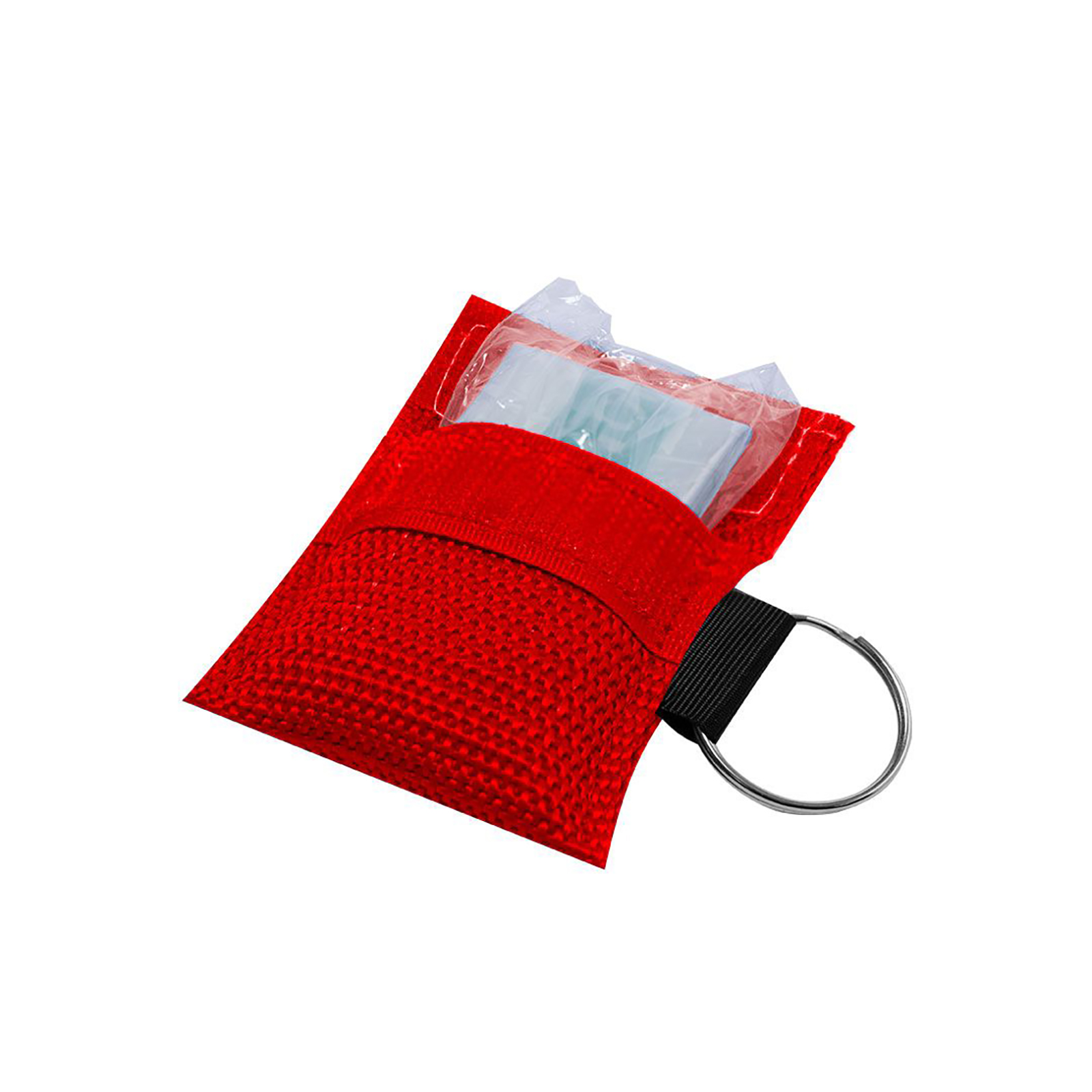 Portachiavi maschera – Plastica riciclata RCP | Con gettone carrello | Design compatto | Anello in metallo