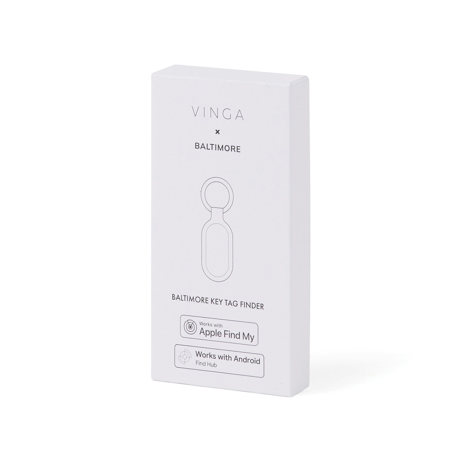 Key tag VINGA - Wereldwijde tracking | BT 5.2 | Lichtgewicht design
